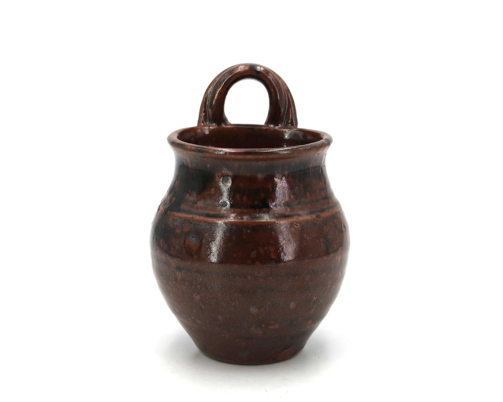French Stoneware Ceramic Wall Vase By Guy Baudat, 1970s / Wabi Sabi, Home Decor