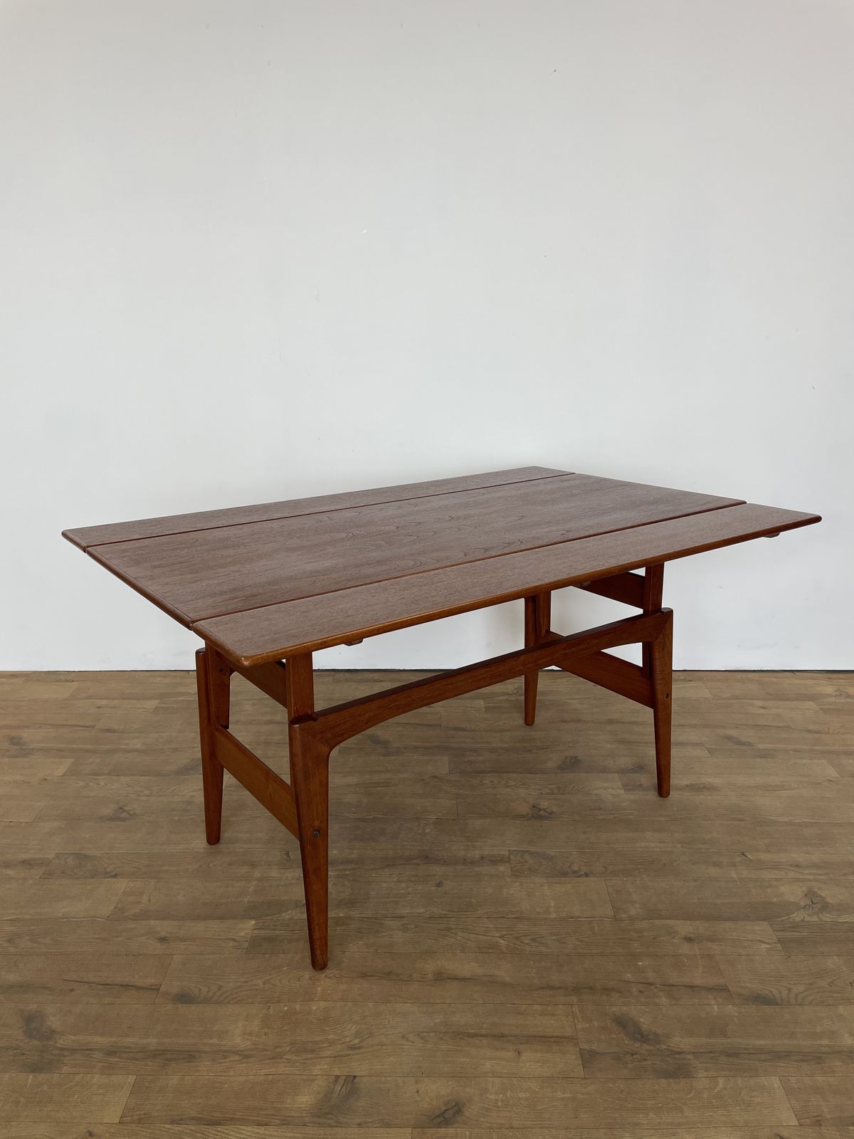 Mid Century Danish Trioh Teak Metamorphic Elevator Table – 1960s photo 895.0