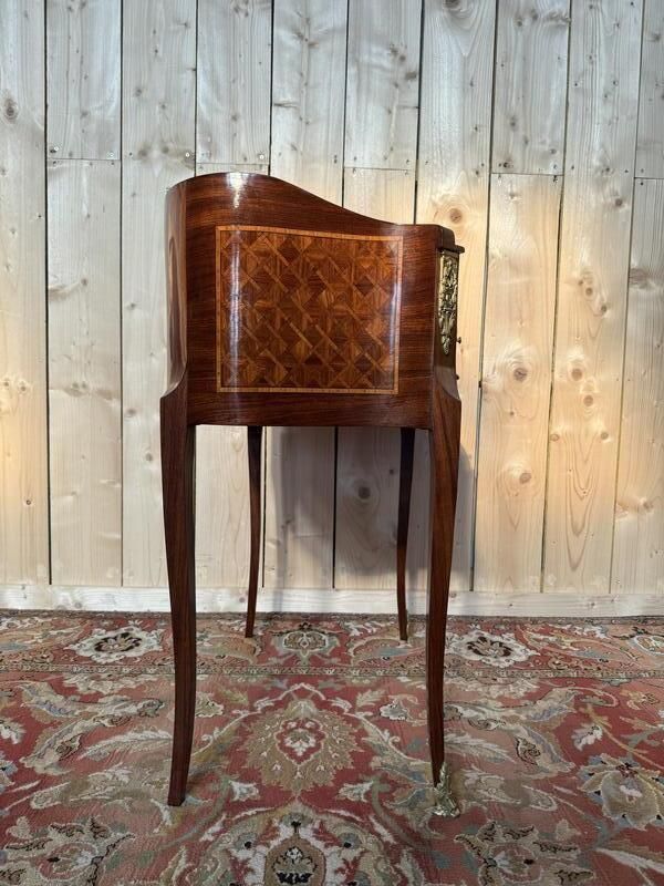 Bureau De Dame   Bonheur Du Jour Style Transition En Marqueterie photo Furniture