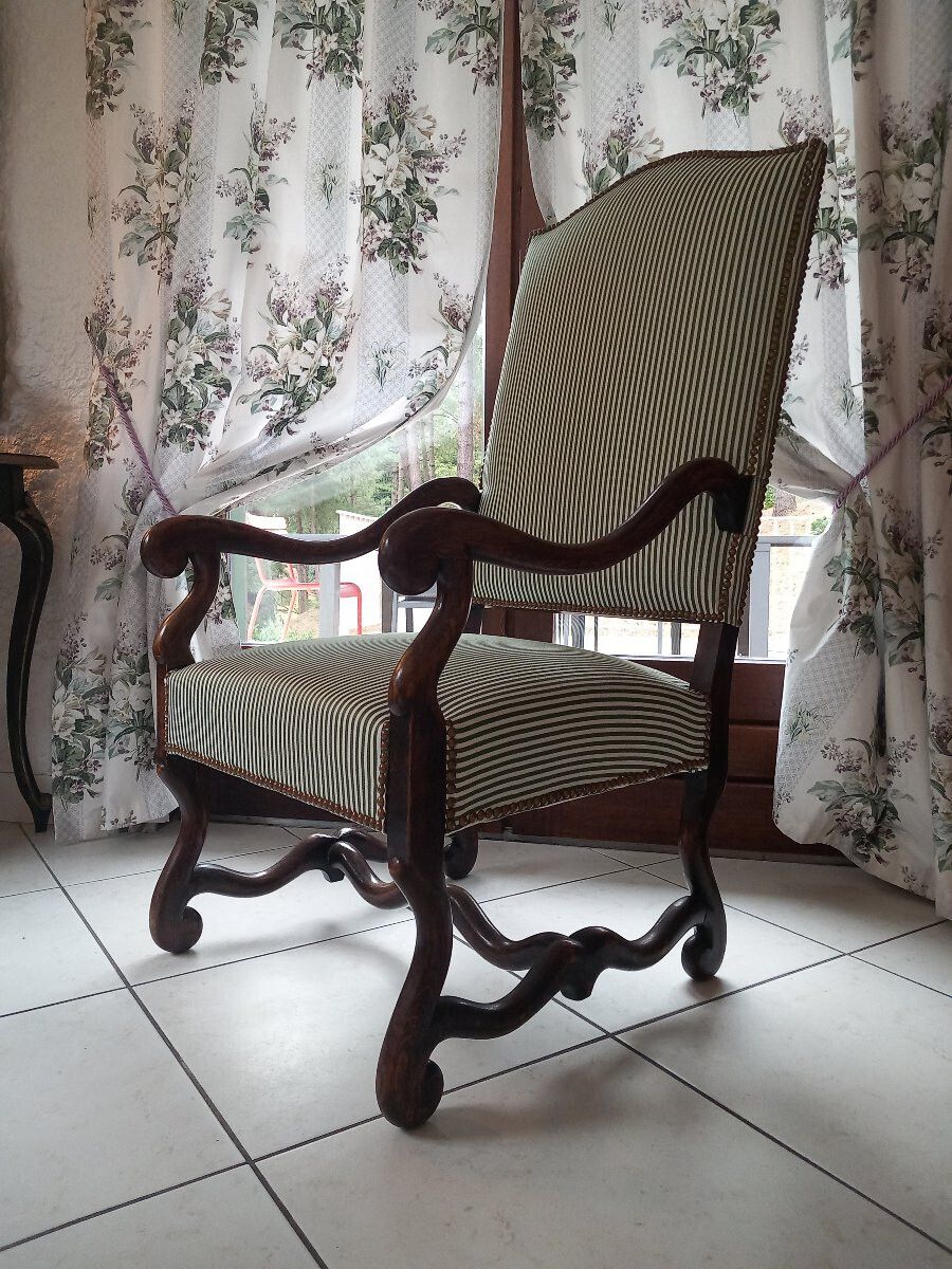 Large Pair Of Louis XIII Style Armchairs photo for sale