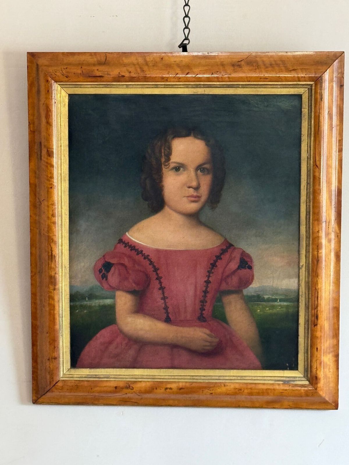 English Naive School Portrait, 1800s photo buy