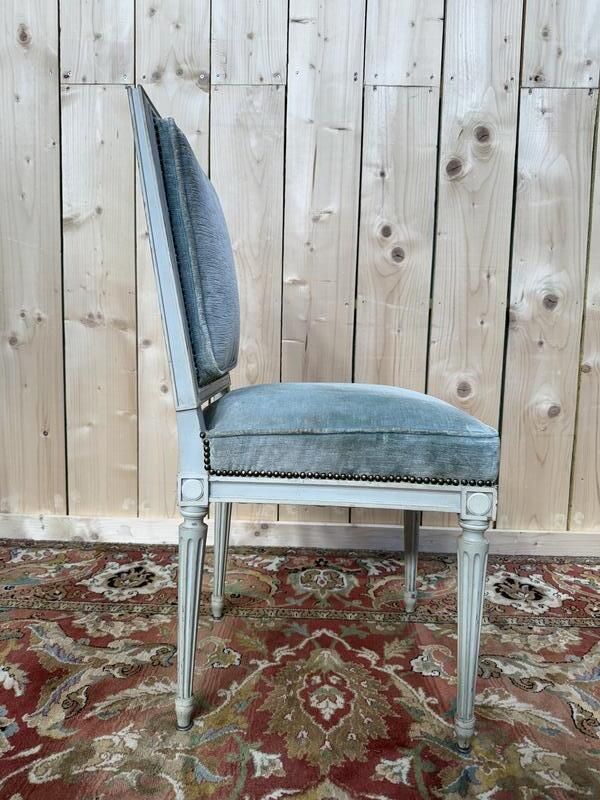 Suite De 6 Chaises De Style Louis XVI Rinck En Bois Réchampi photo furniture