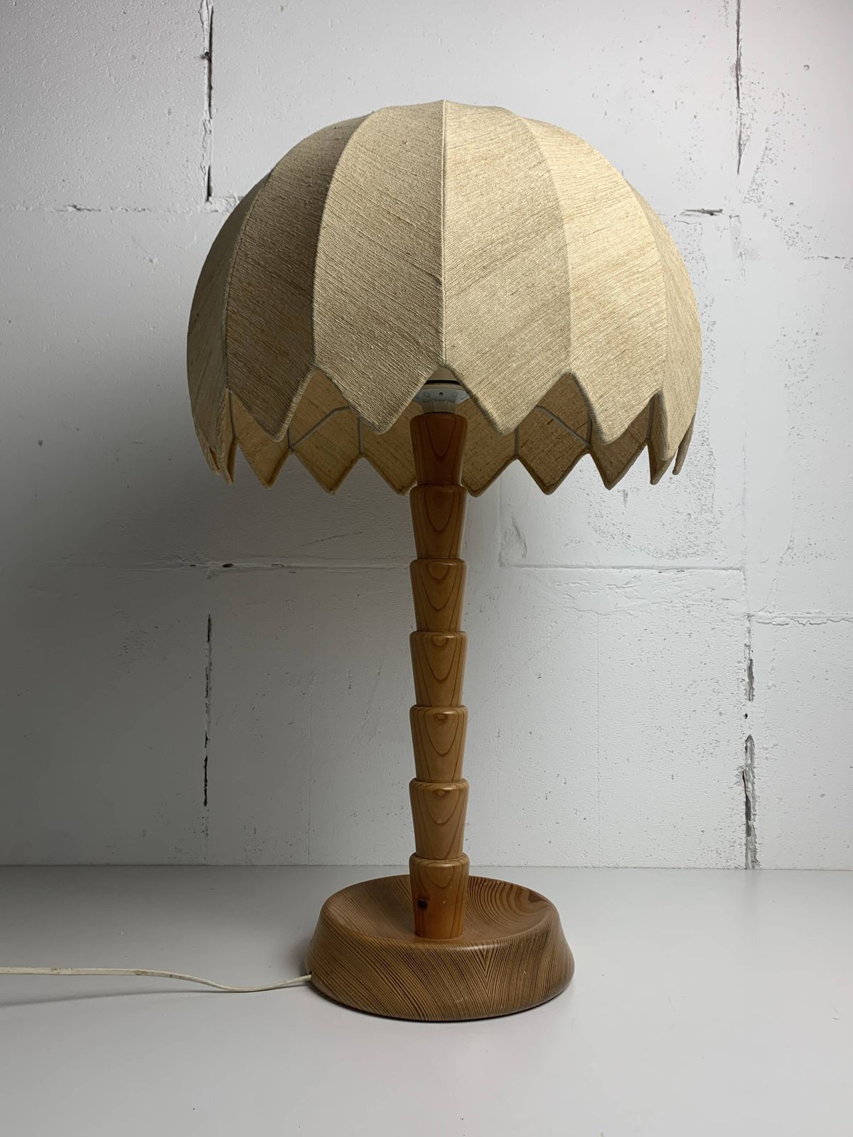 Page 1 Of 15 Xl Pine Palm Table Mushroom Lamp By Temde Switzerland, 1970s photo 721.0