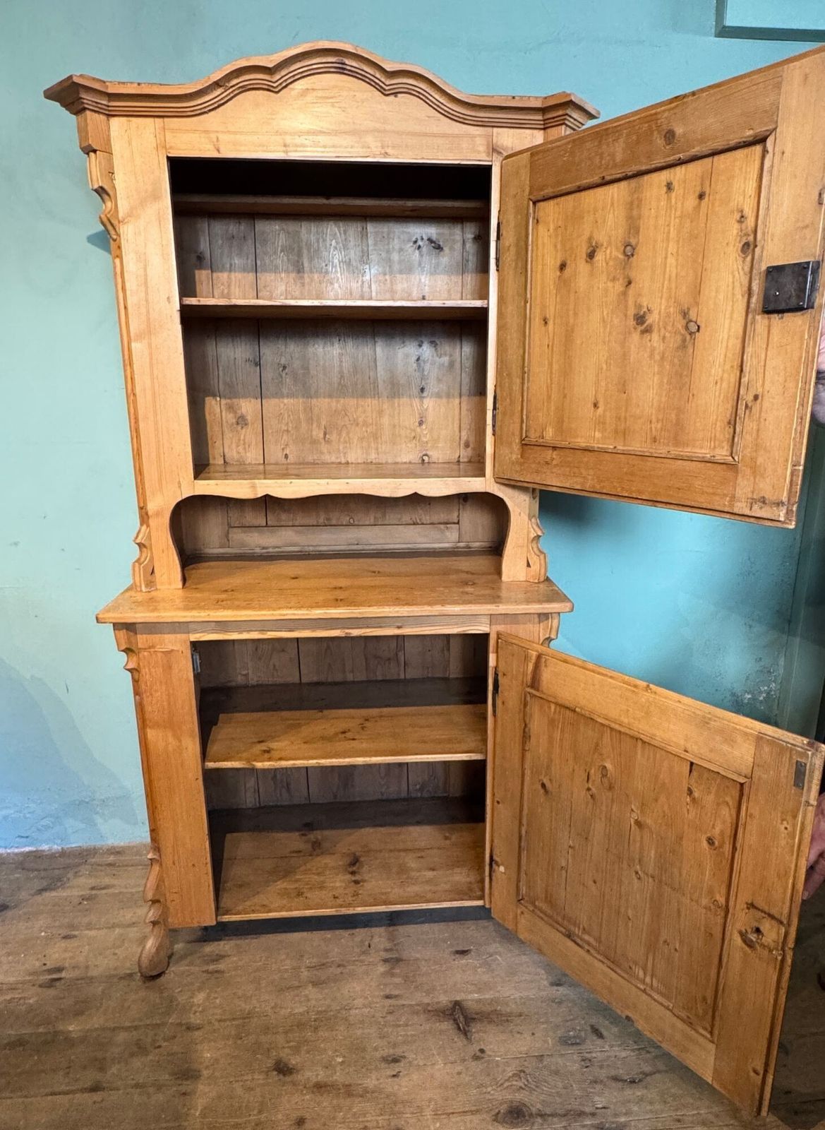 Antique 19th Century Scandinavian Pine Dresser photo Furniture