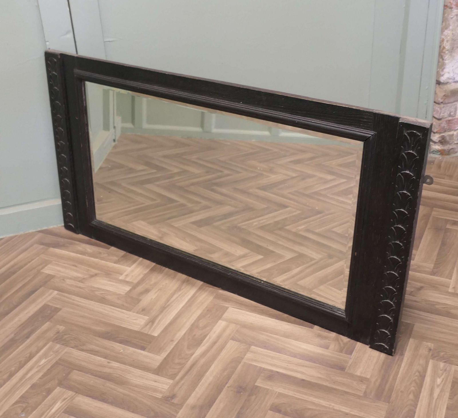 A 19th Century Gothic Carved Oak Mirror photo vinterior