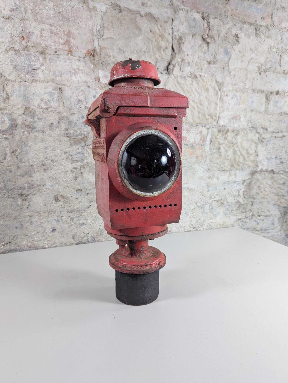 Antique Vintage Railway Crossing Lamp By Lamp Manufacturing & Railway Supplies Ltd London G72 photo vintage