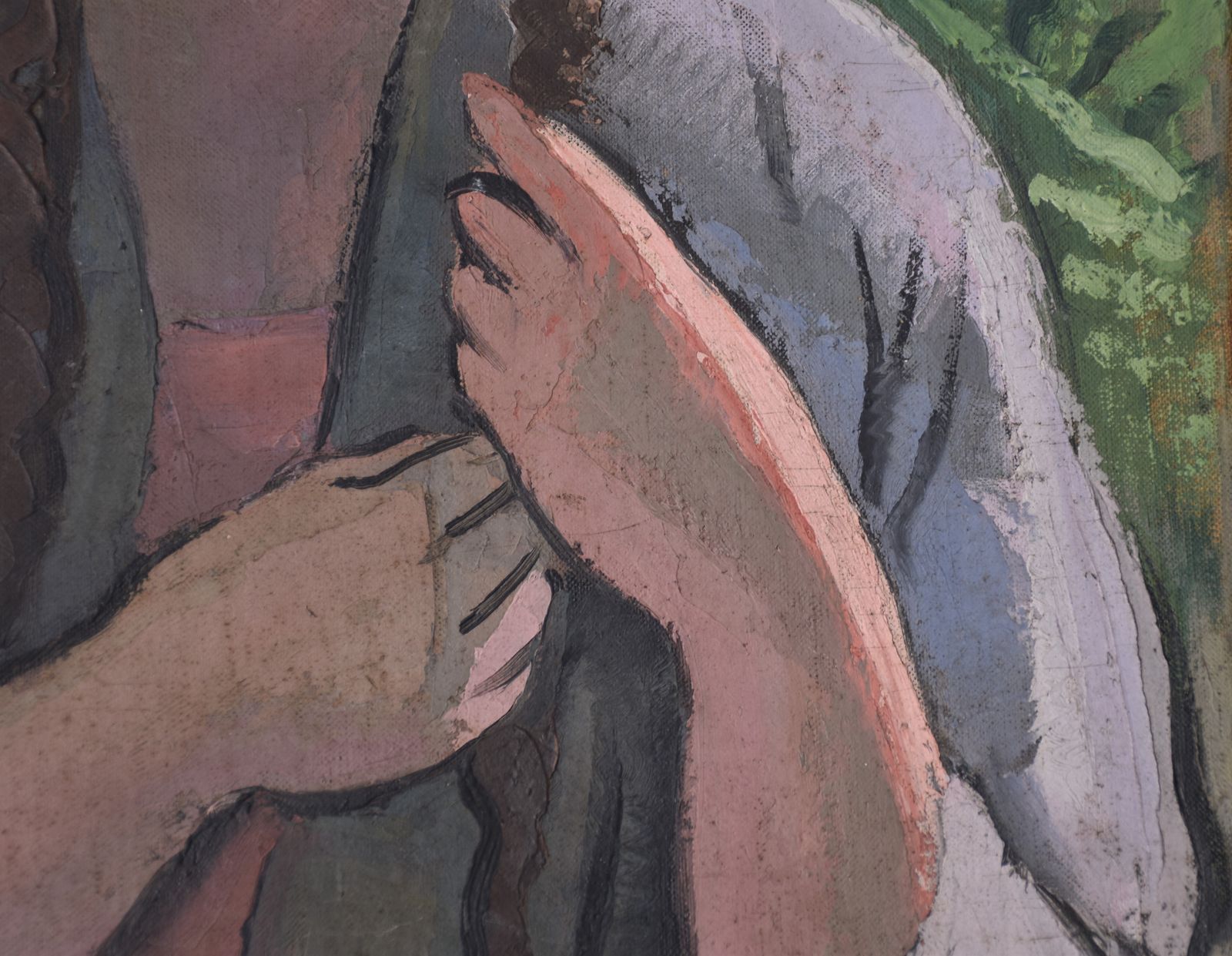 André Auclair, Girl Braiding Her Hair (1929) photo for sale