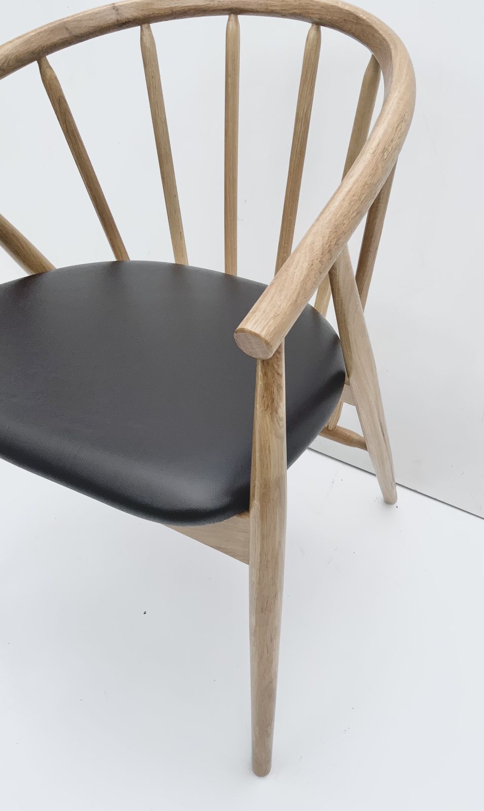 Danish Design Armchair In Oak And Leather photo Furniture