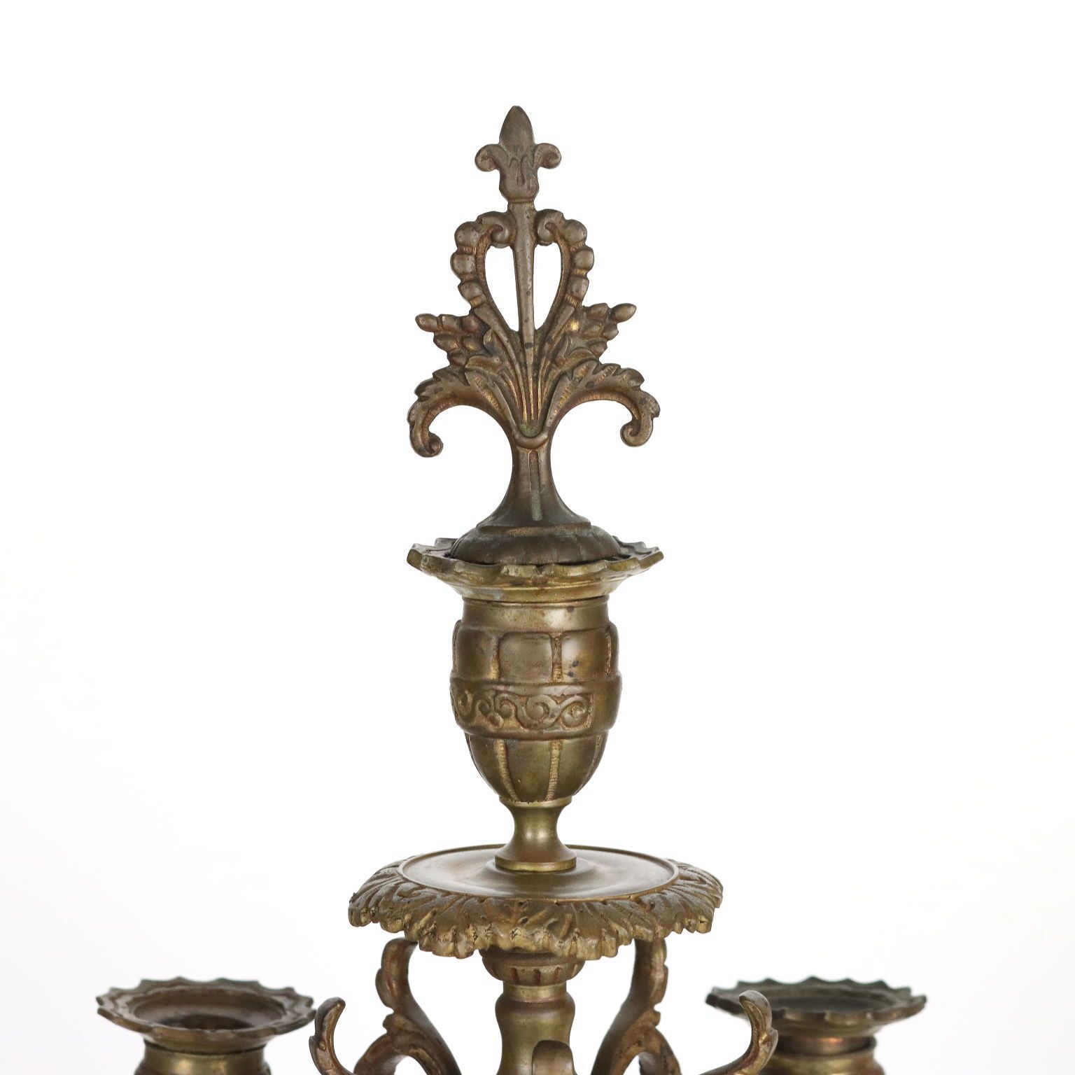 photo vinterior Triptych Clock Bronze France XIX Century