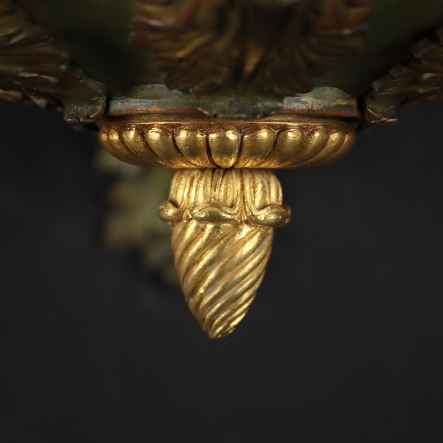 Pair Of Wall Lamps Empire Style Burnished Bronze Italy XX Century photo 2870.0