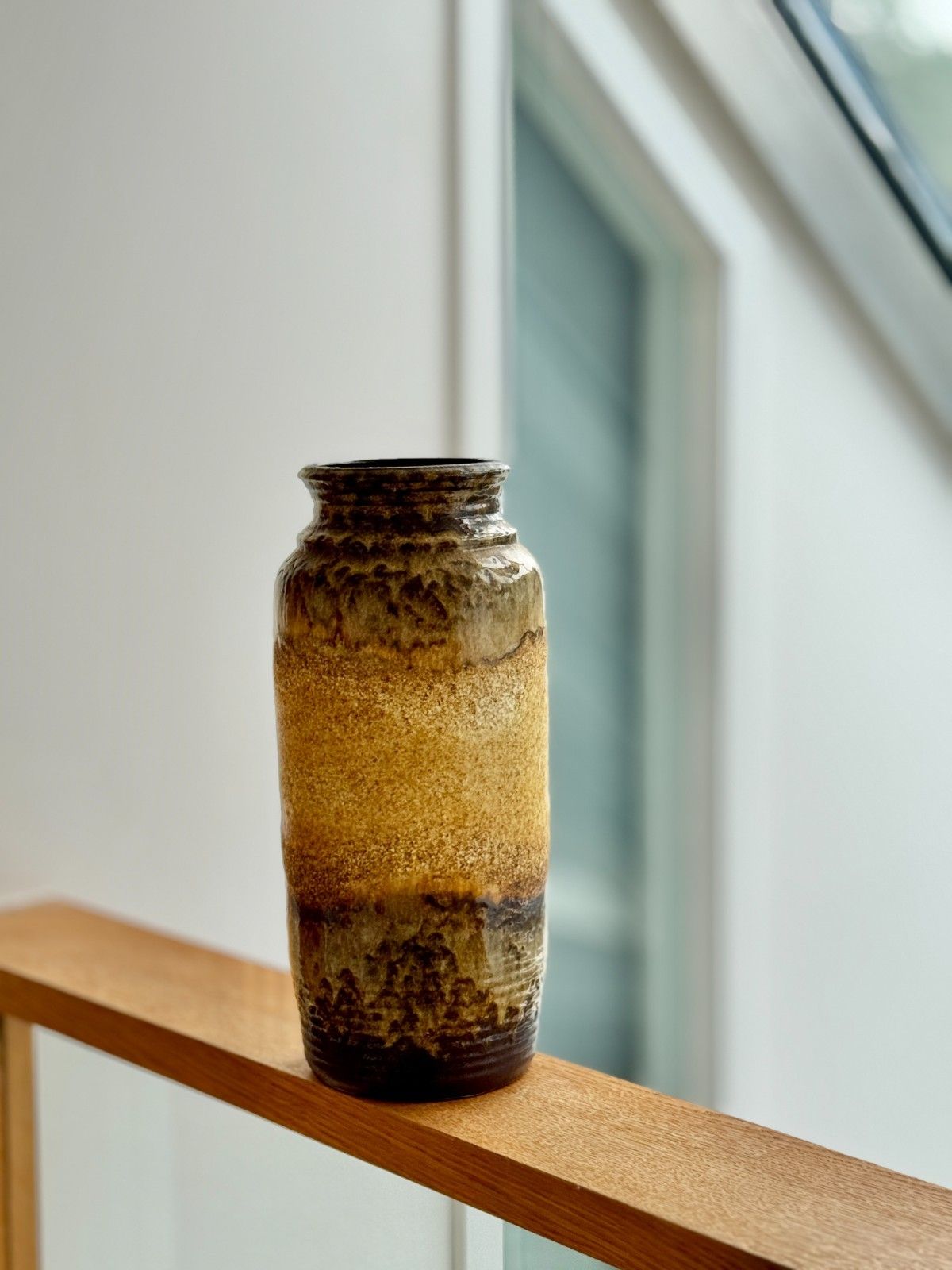 Mid Century Bay Keramik Fat Lava Floor Vase 630 40 photo Home Decor