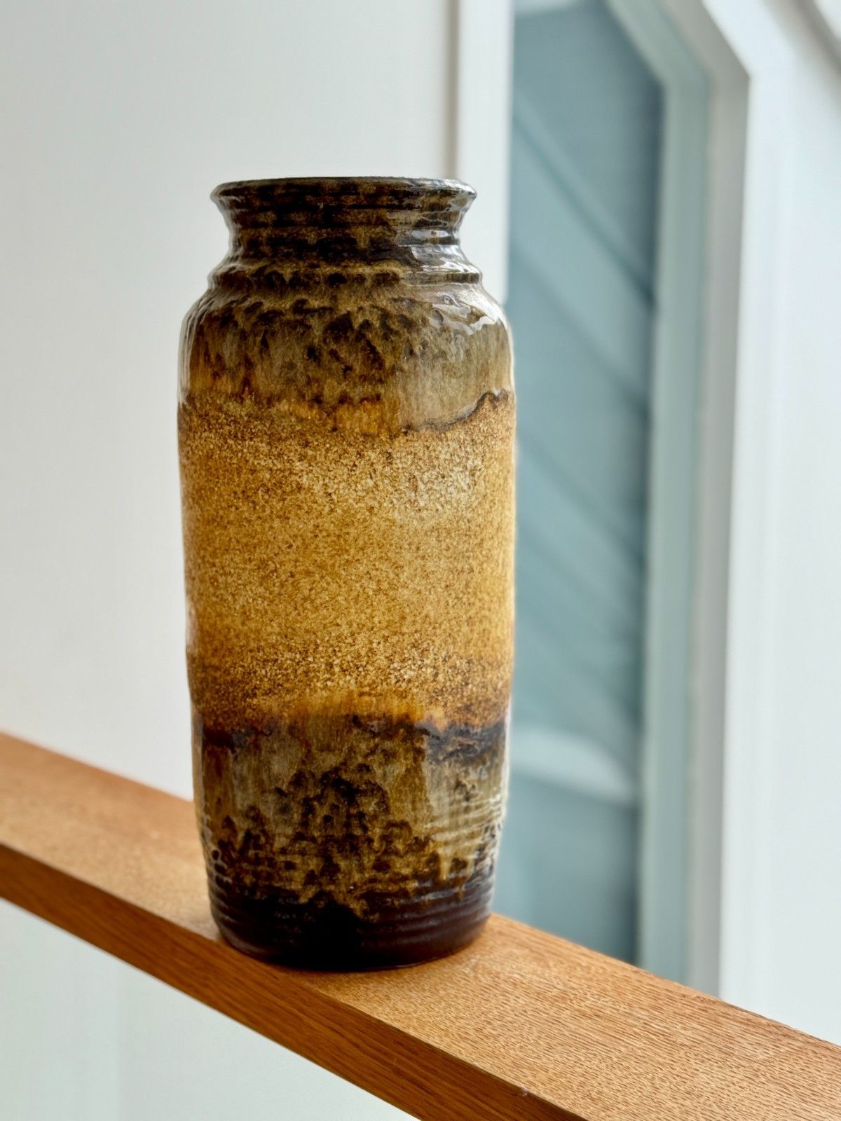Mid Century Bay Keramik Fat Lava Floor Vase 630 40 photo vintage