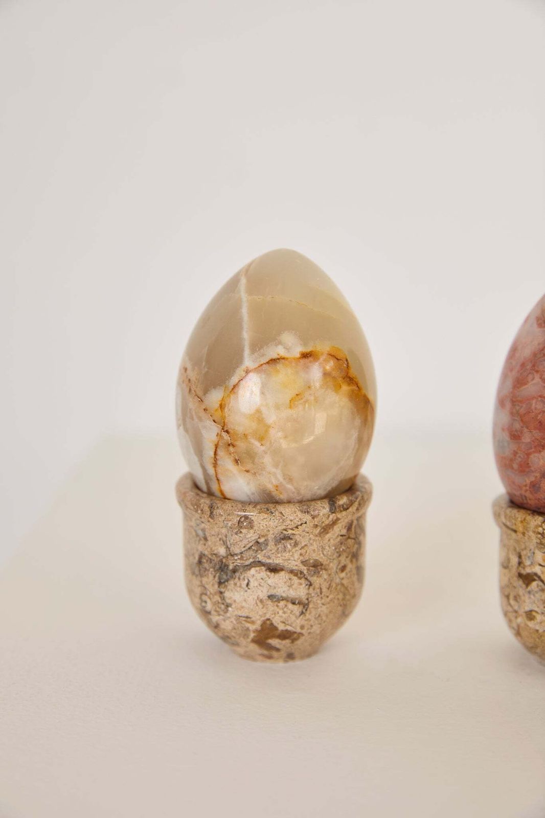 Set Of X4 Marble Eggs And Cups photo 85.0