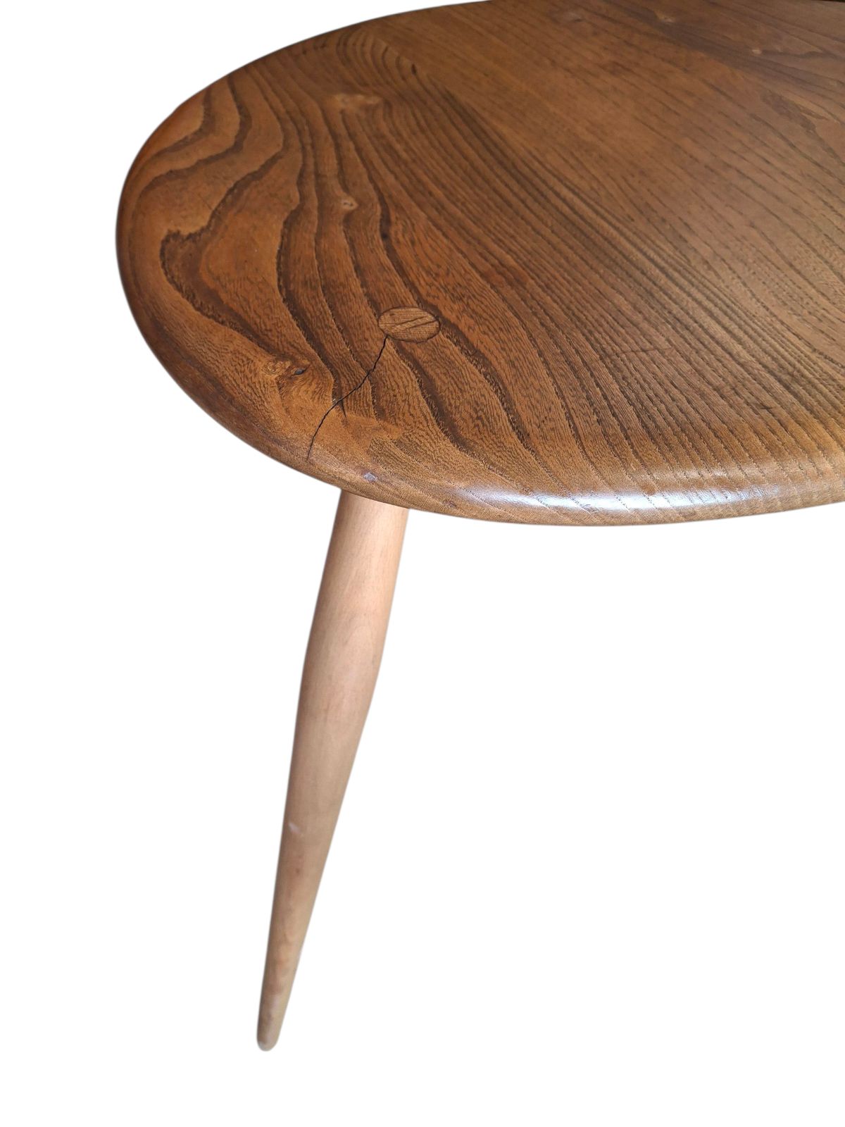 Vintage Ercol Elm & Beech Pebble Nest Of Tables photo vintage