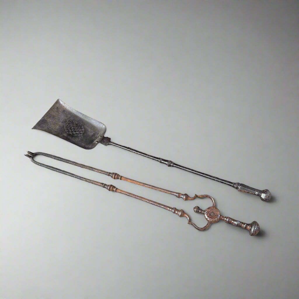 Pair Of 19th Century Steel Fire Irons