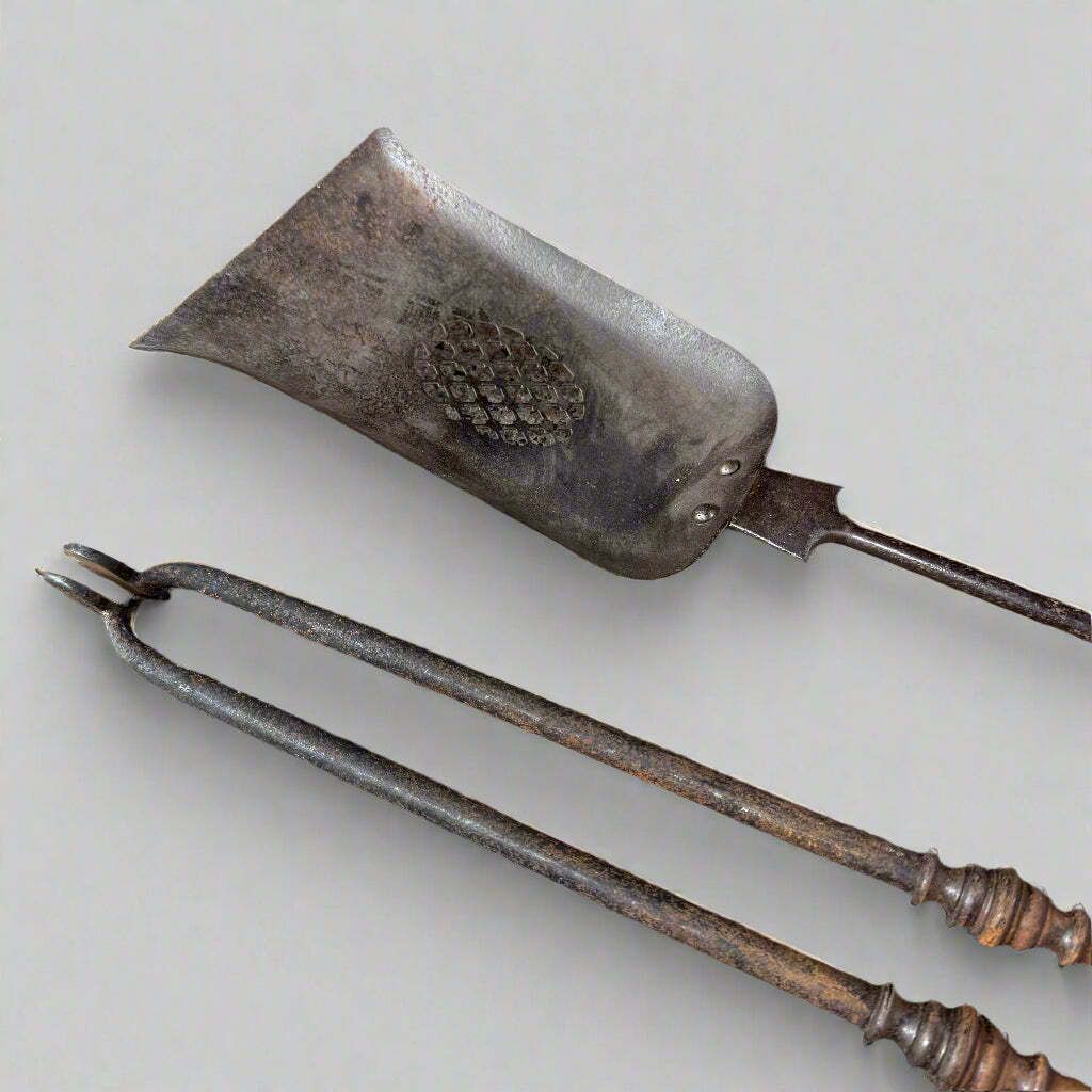 Pair Of 19th Century Steel Fire Irons photo furniture