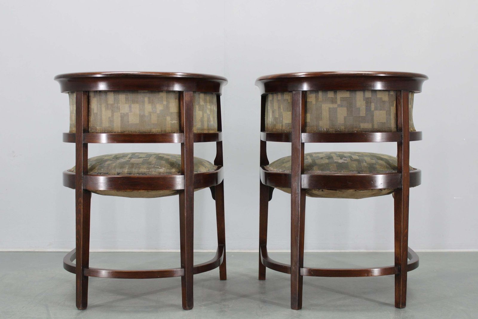 1920s Pair Of Bentwood Armchairs, Czechoslovakia photo vintage