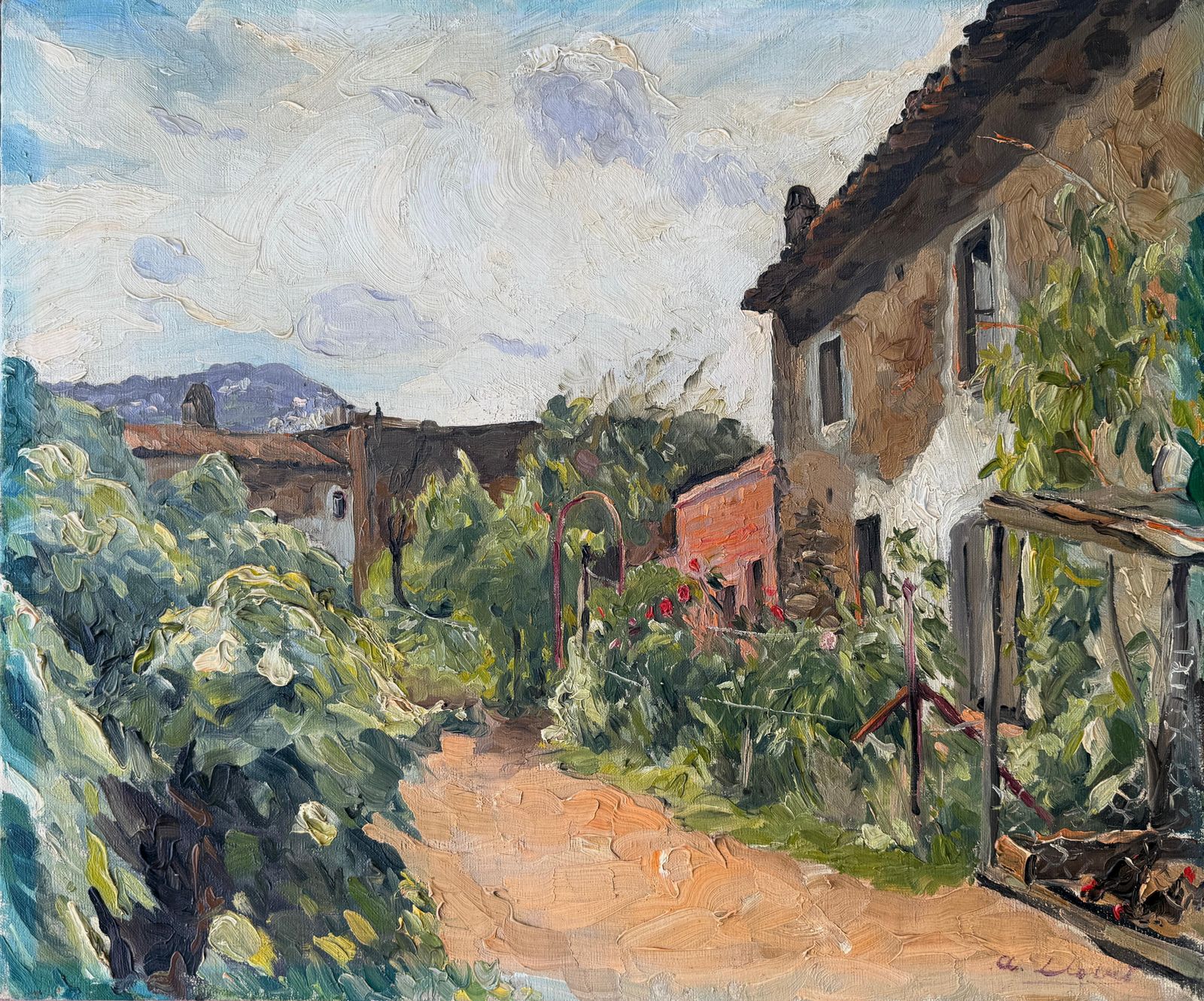 Antoni Llobet Aracil – Rincón De Horta, Barcelona, Spanje – Olieverf Op Doek – Spaans Landschap, Ca. 1960