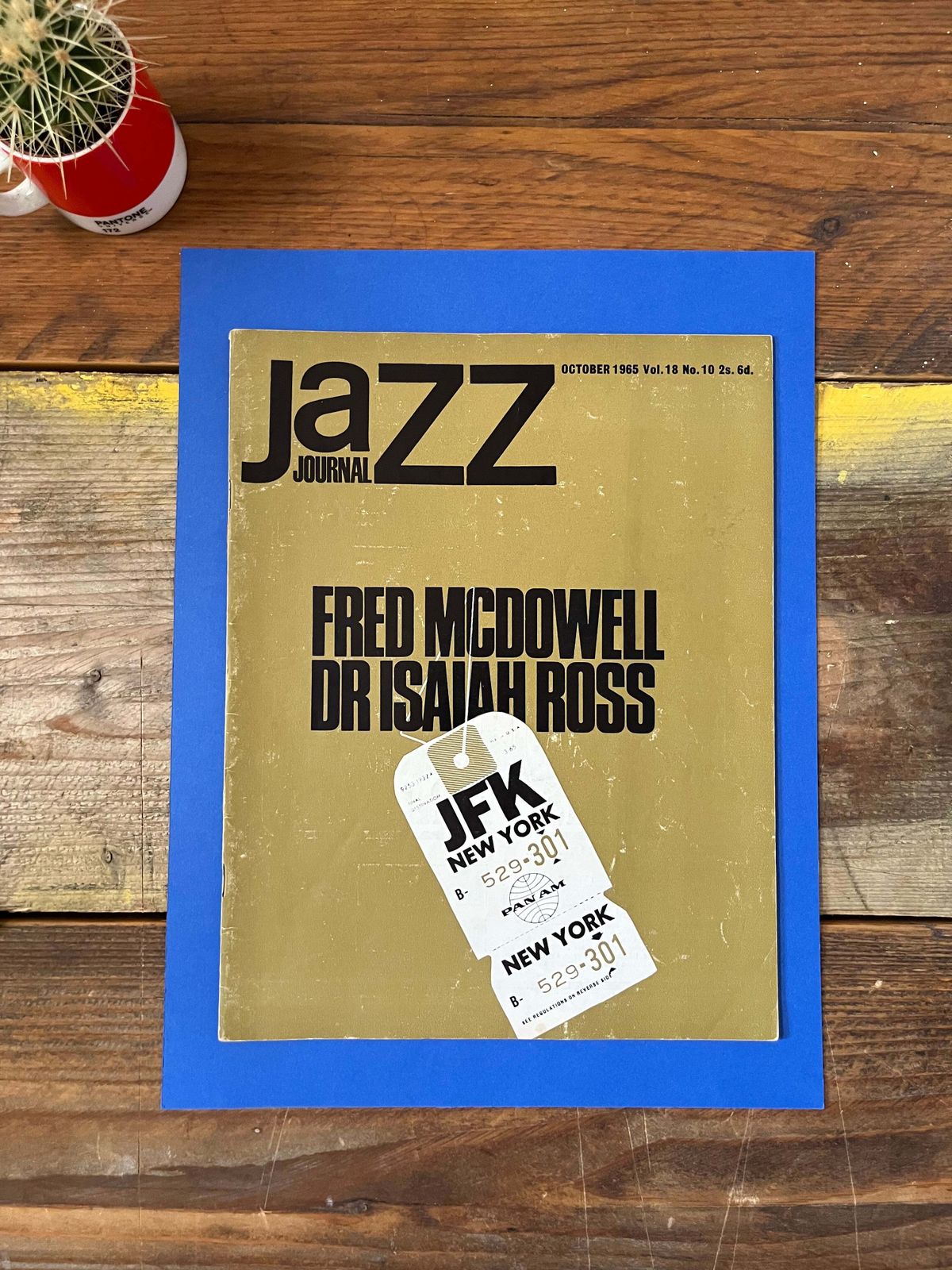 Vintage Jazz Journal Magazine Cover Artwork   1965