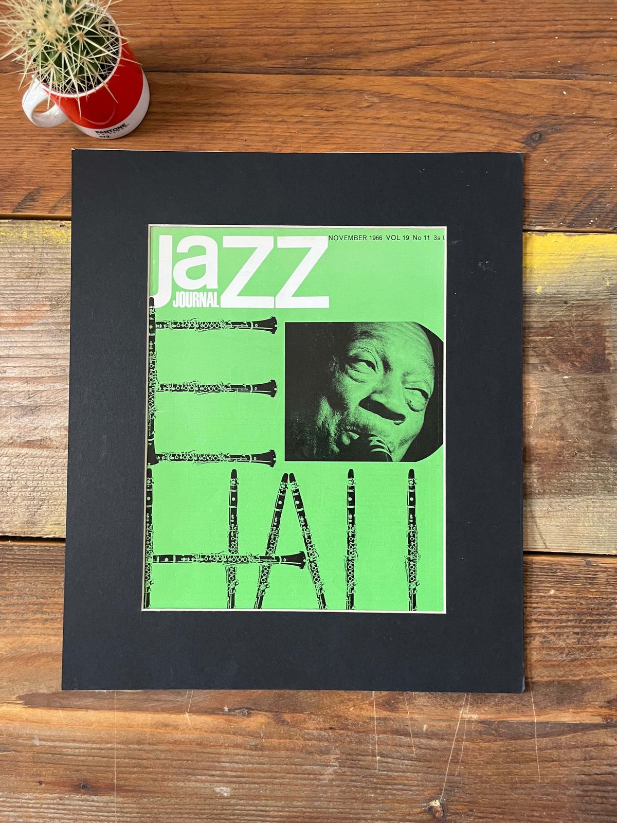 Vintage Jazz Journal Magazine Cover Artwork   Coleman Hawkins November 1966