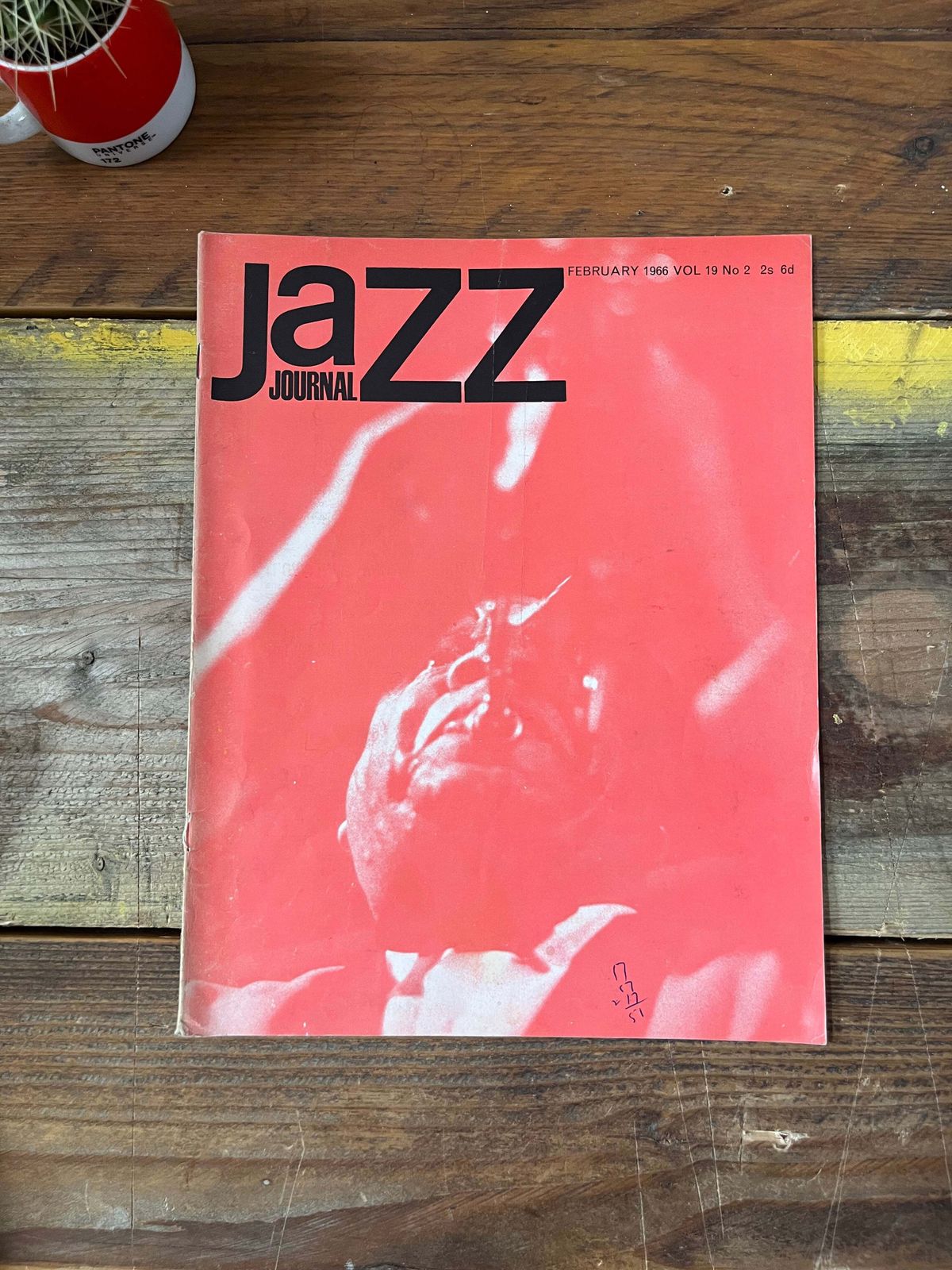 Vintage Jazz Journal Magazine Cover Artwork   1966 photo furniture