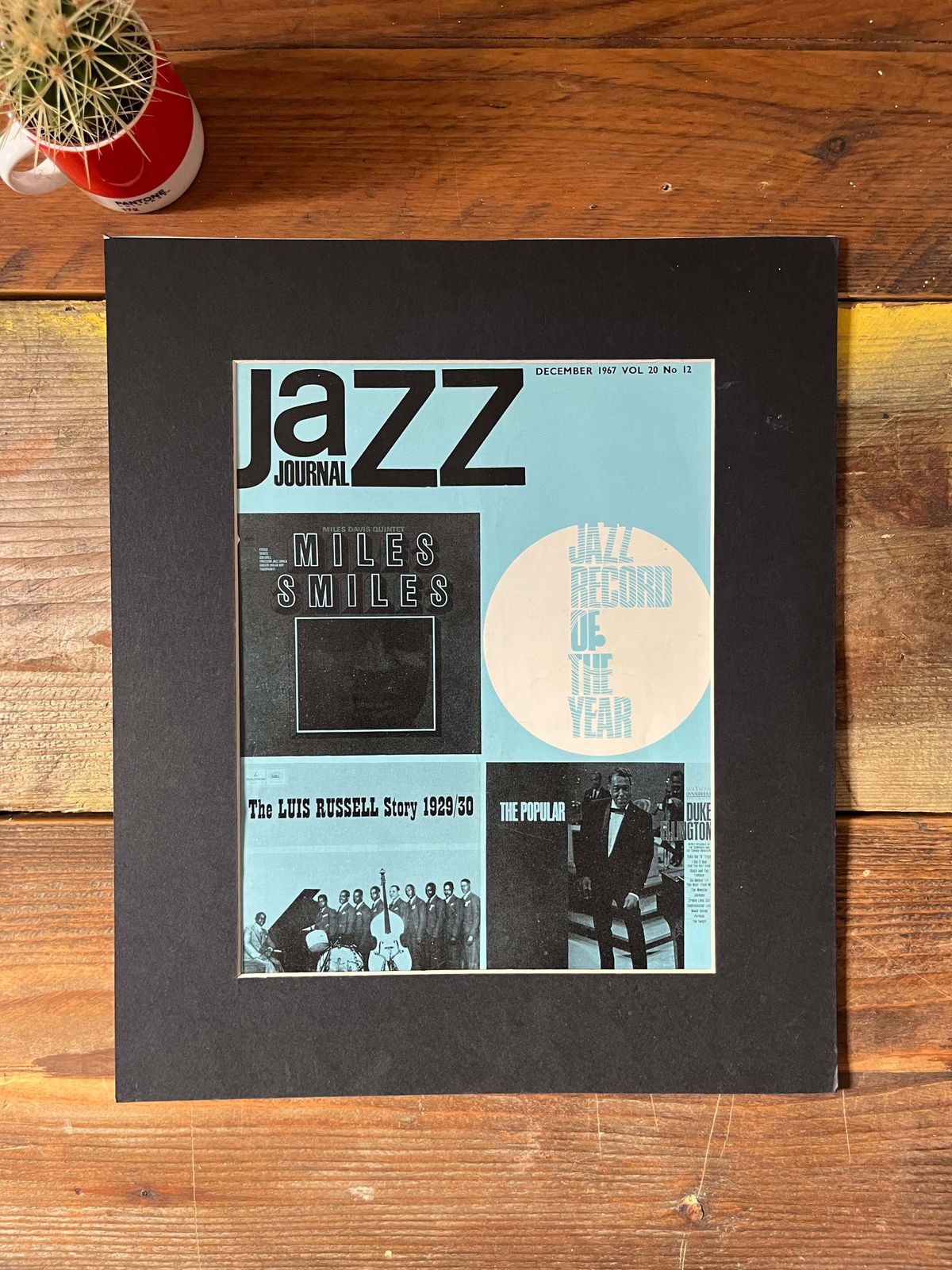 Vintage Jazz Journal Magazine Cover Artwork   1967 photo furniture