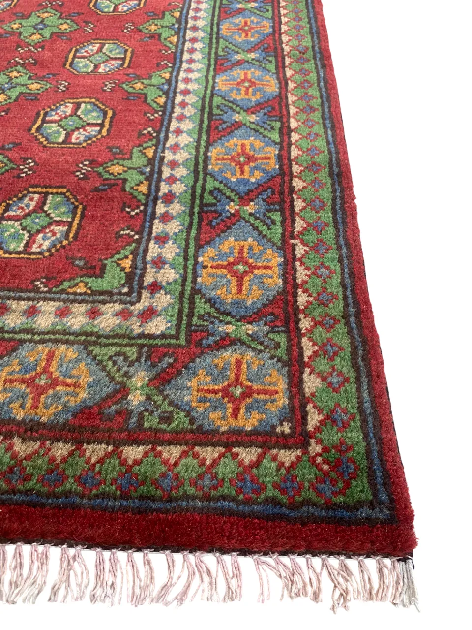 10 Ft Bokhara Tribal Turkmen Hallway Runner Rug photo vintage