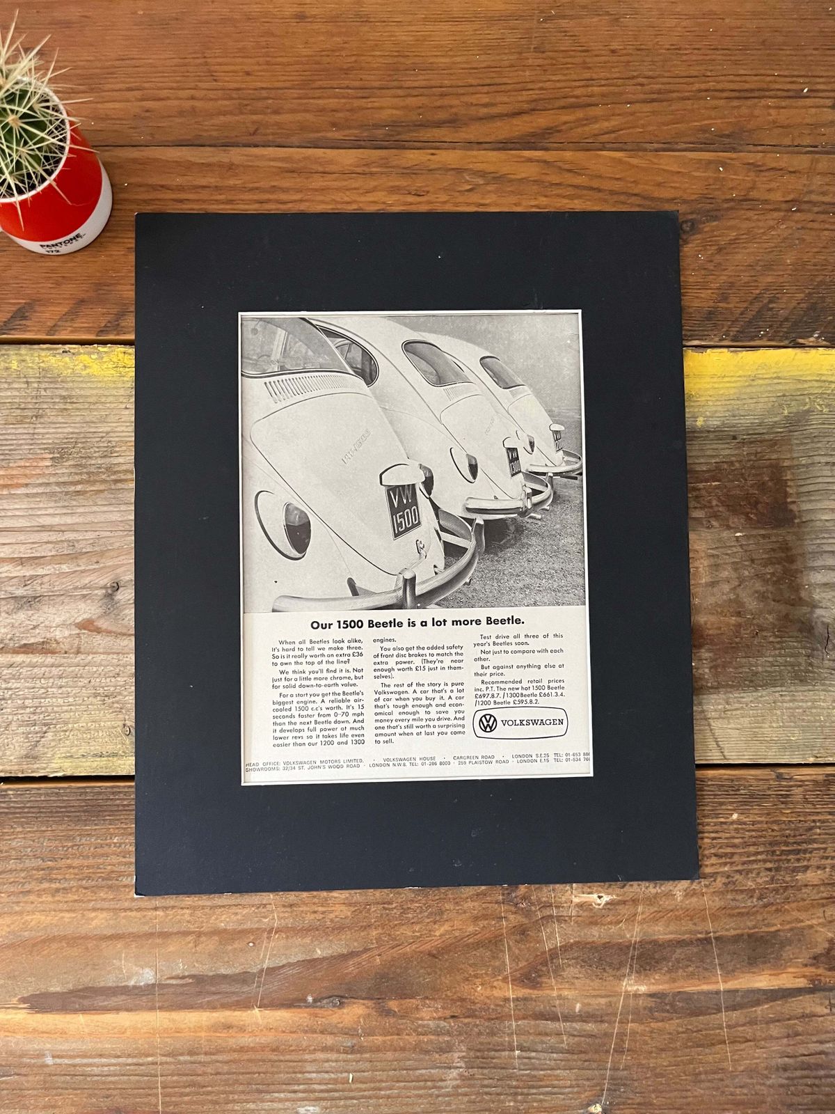 Vintage Vw Volkswagen Beetle Advertising Print   1967