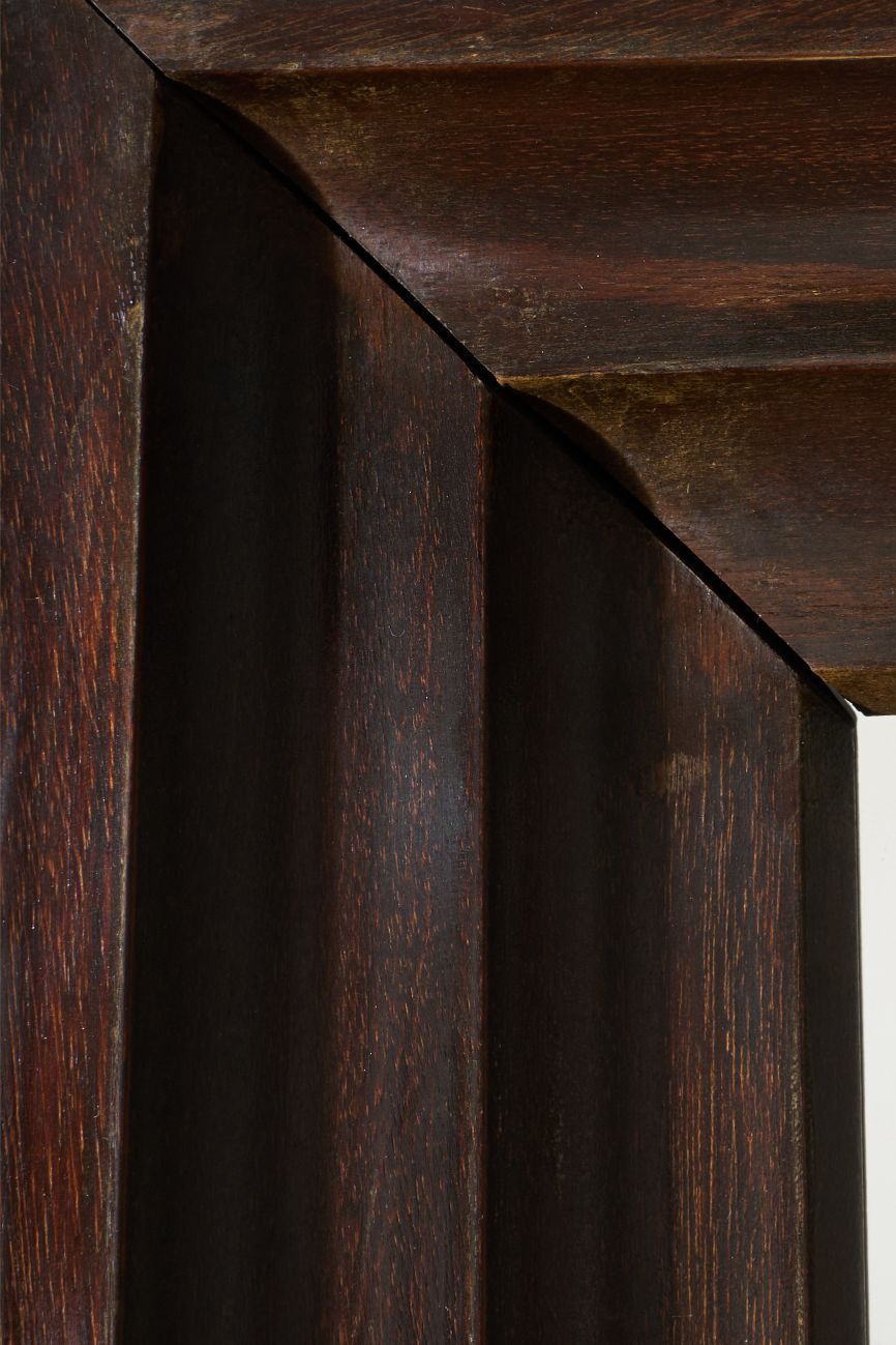 Unusual 20th Century African Hardwood Moulded Mirror photo vinterior