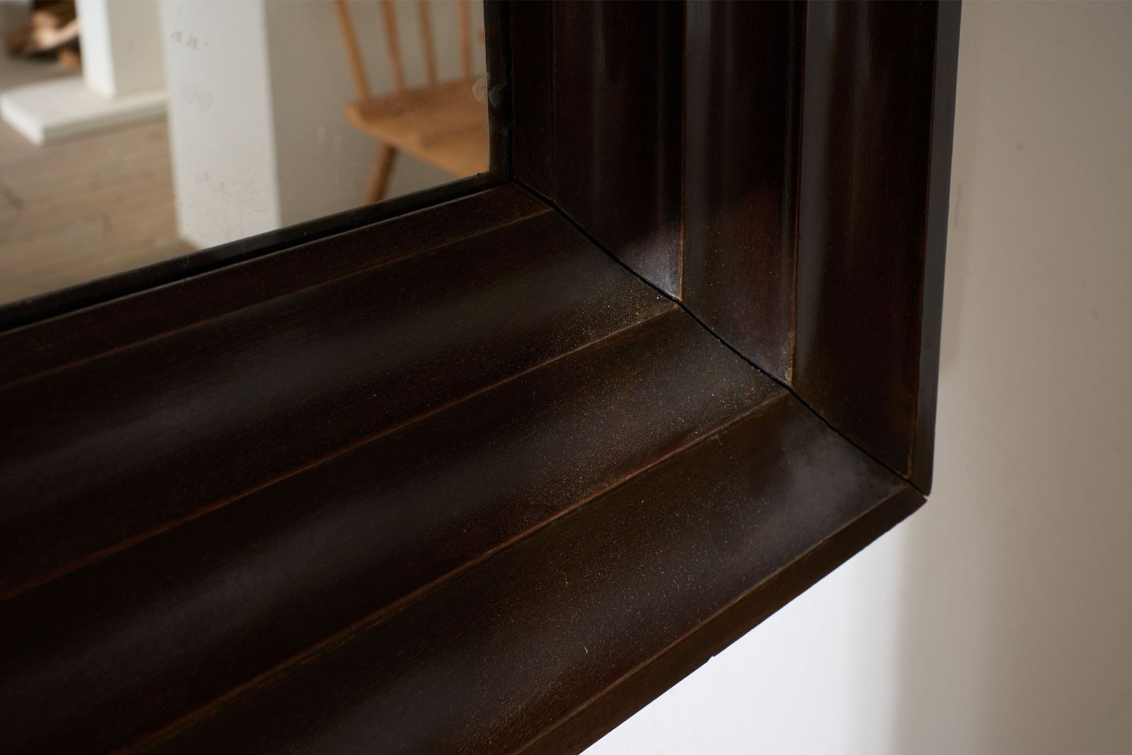 Unusual 20th Century African Hardwood Moulded Mirror photo buy