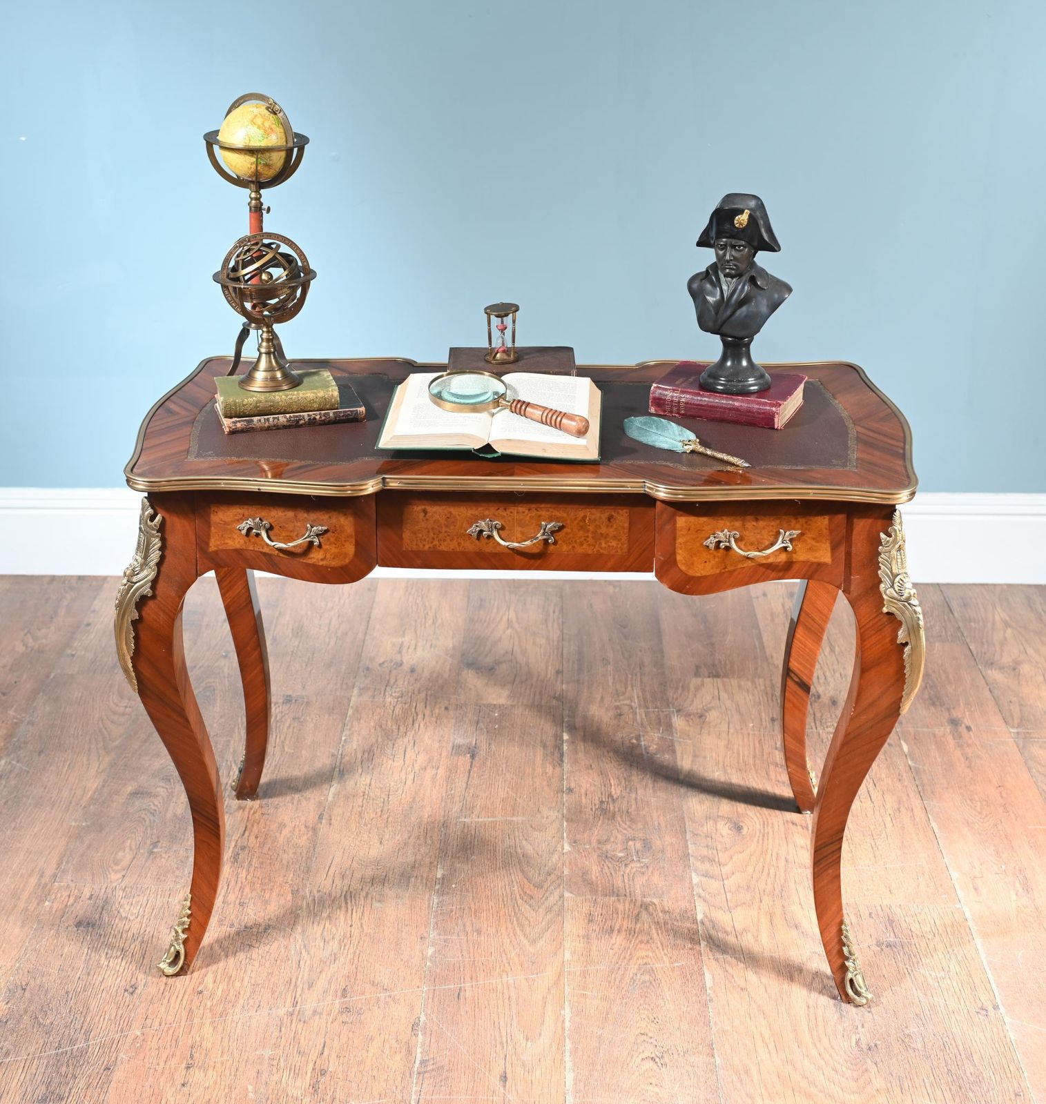 French Desk Empire Bureau Plat Kingwood