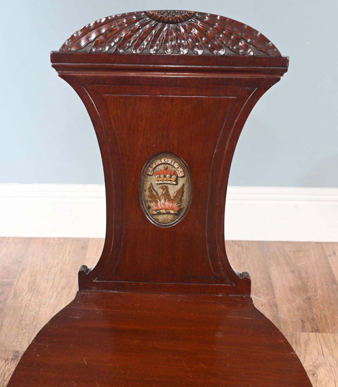 Period Regency Hall Chair Mahogany 1810 Accent photo furniture