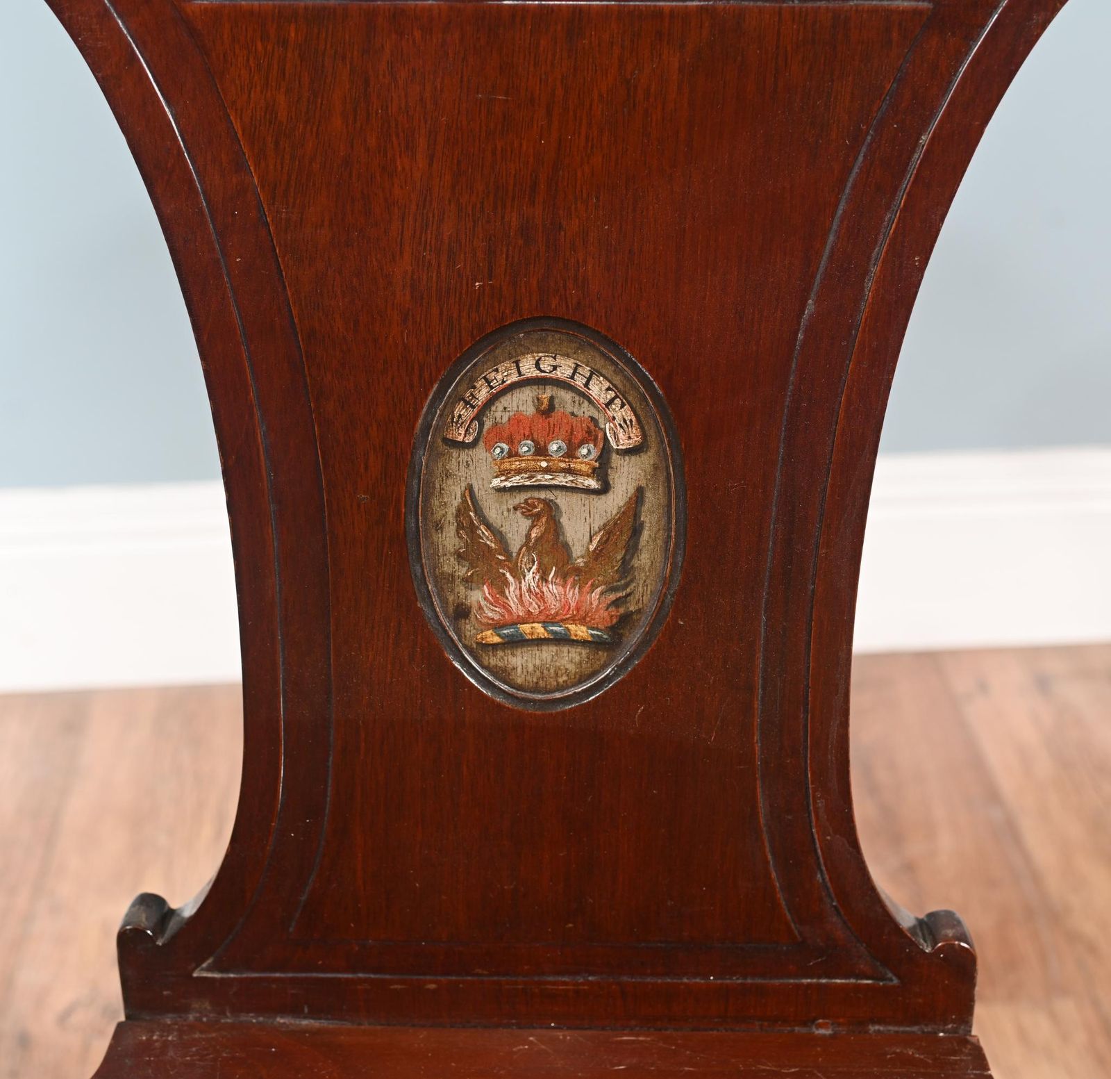 Period Regency Hall Chair Mahogany 1810 Accent photo vinterior