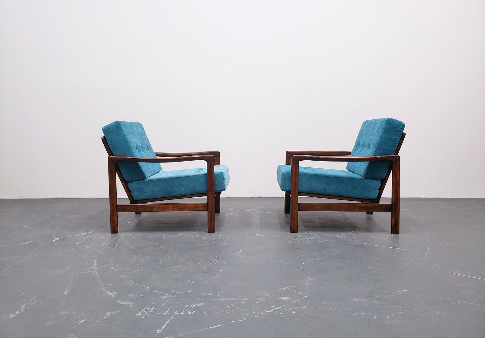 One Left   1960's Mid Century Lounger By Baczyk In Turquoise photo Furniture