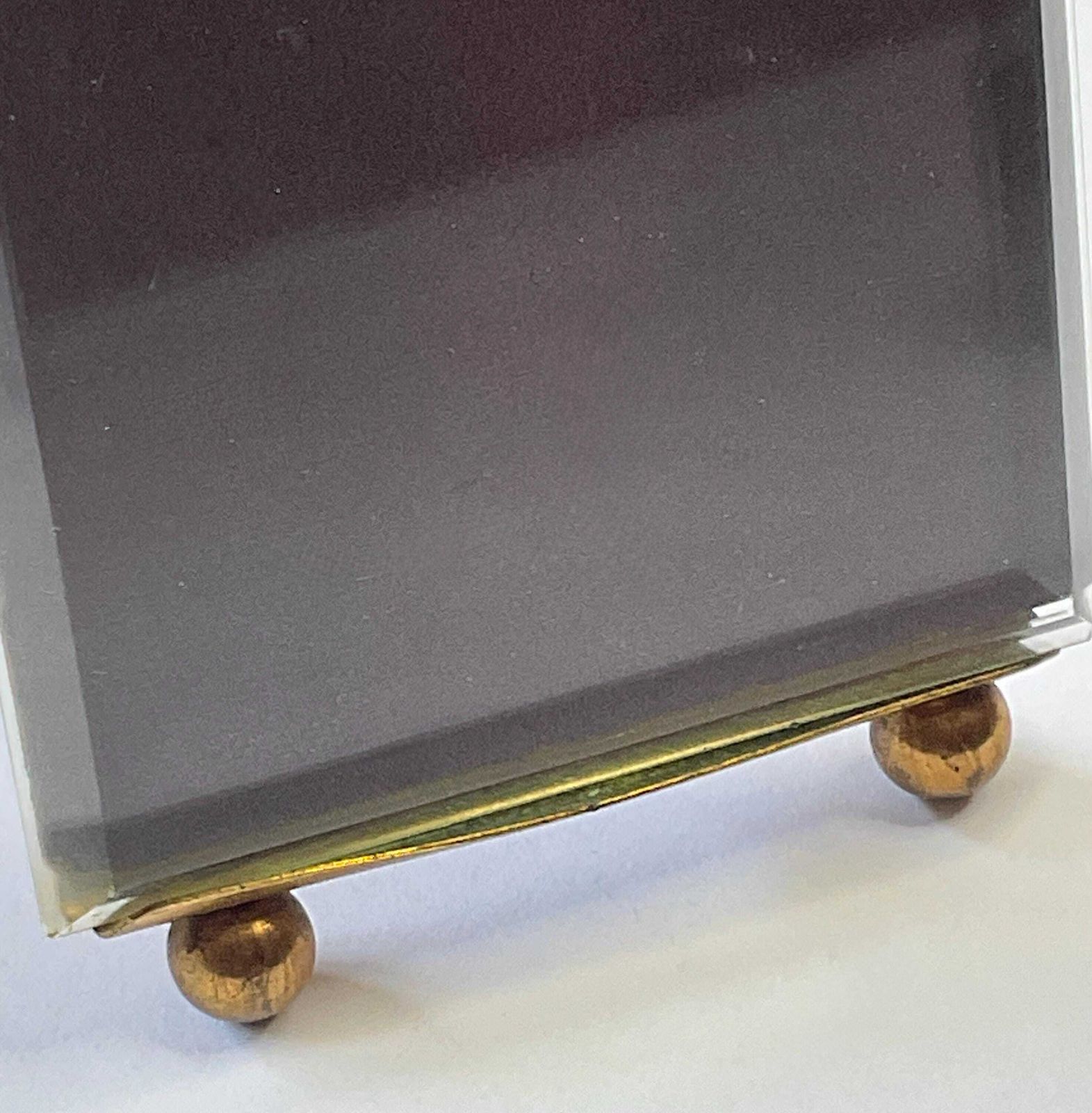 photo furniture Antique French Gilt Metal And Crystal Glass Photo' Frame, C1890.