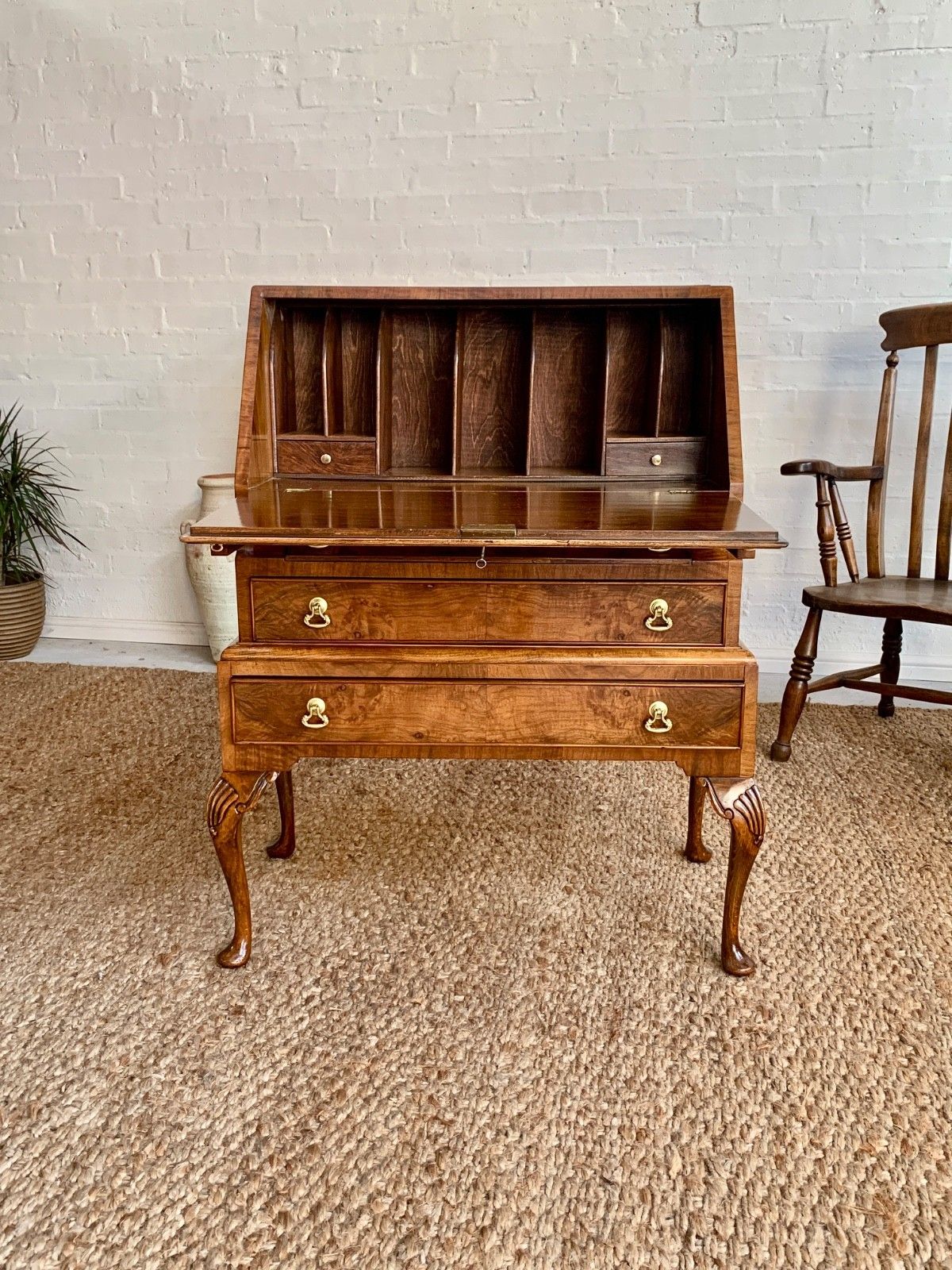photo for sale Queen Anne Style Walnut Bureau