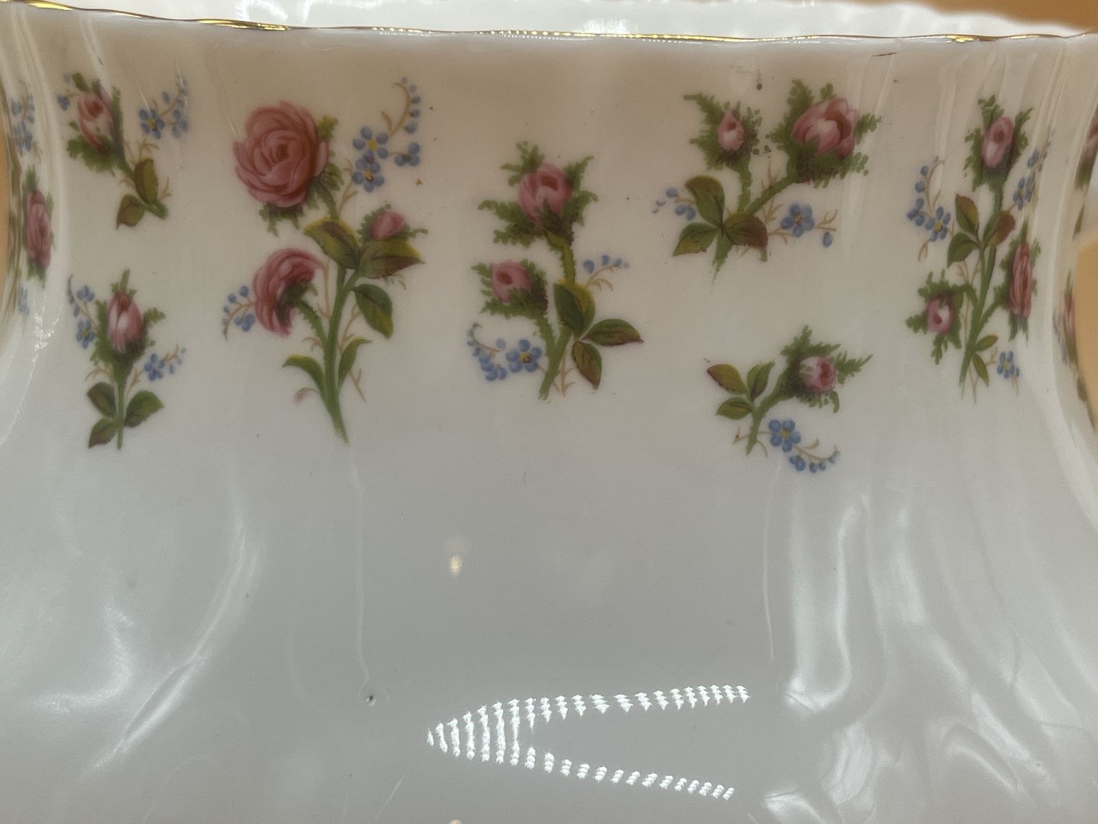 Large Vintage Royal Albert China Winsome Design 2 Pint Capacity Teapot. photo vintage
