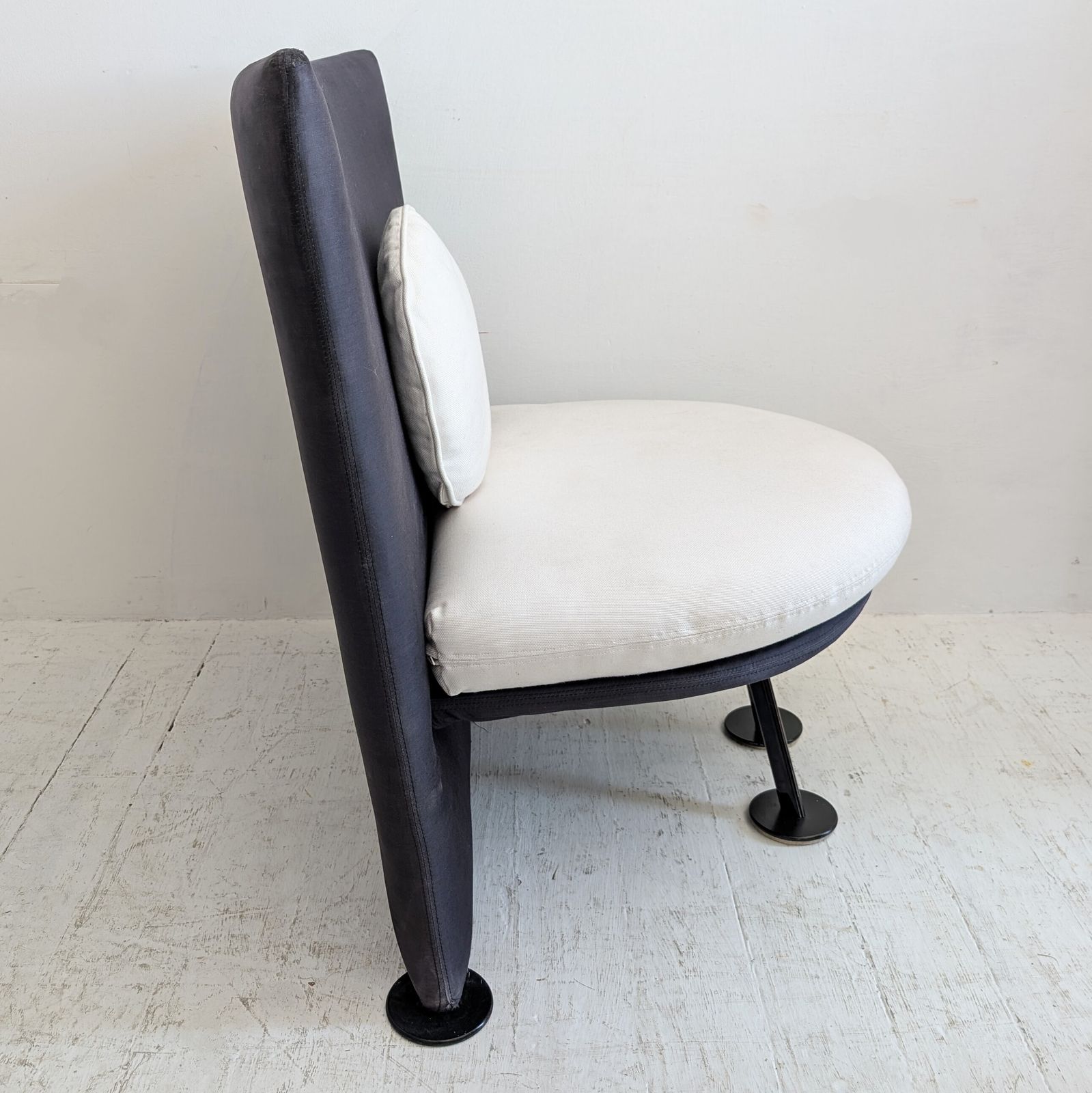 Unusual Postmodern Lounge Chairs, Starck Miss Wirt Style, 1980s. Two Available photo vintage