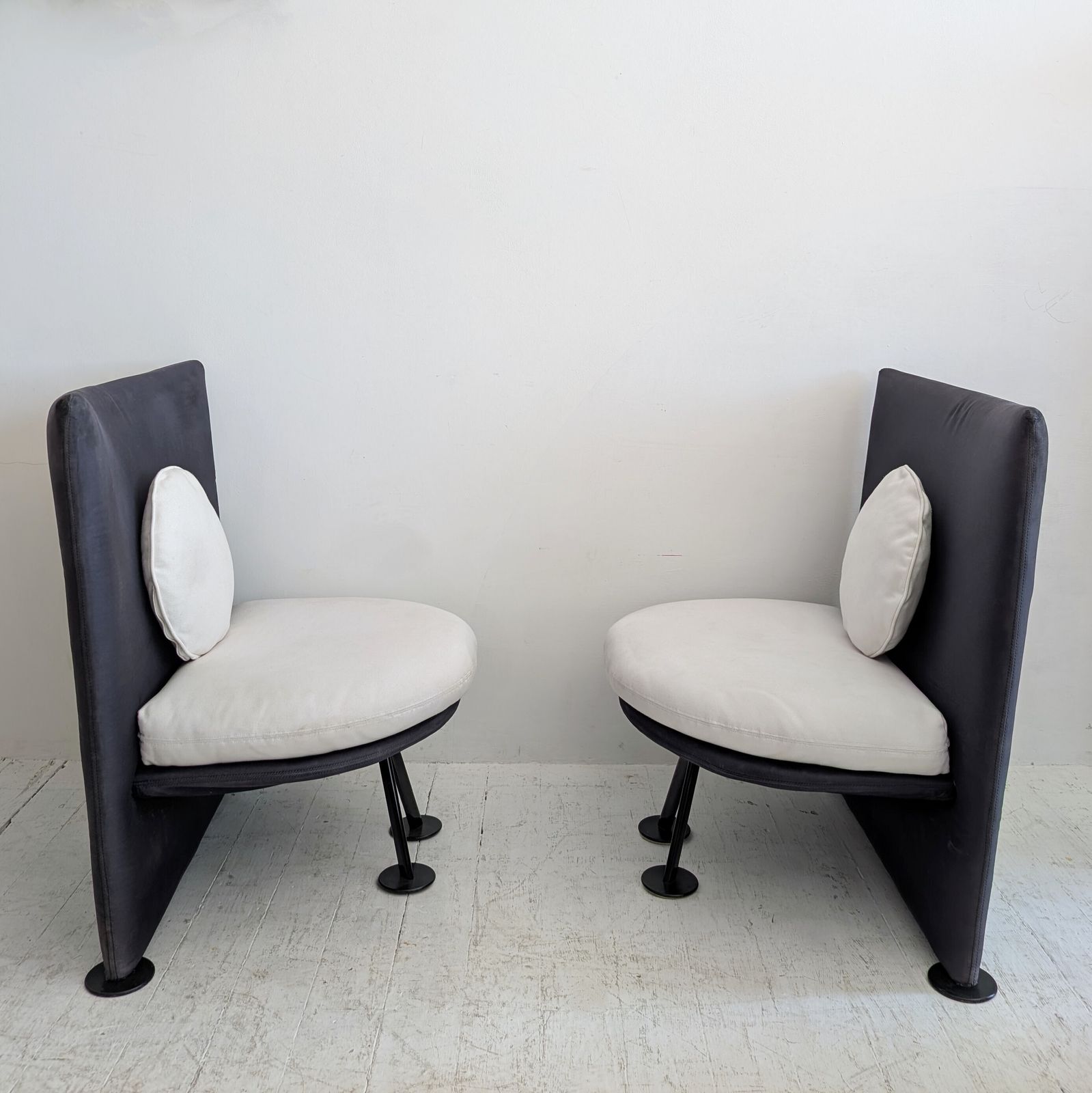 675.0 Unusual Postmodern Lounge Chairs, Starck Miss Wirt Style, 1980s. Two Available photo