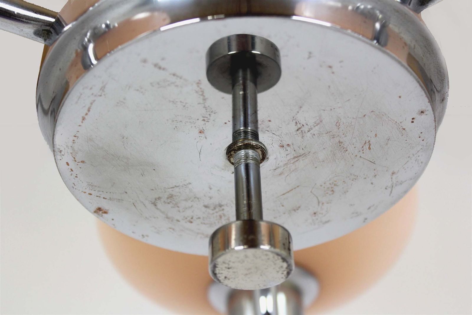 Bauhaus Chrome Chandelier From Napako, Czechoslovakia, 1940s photo furniture