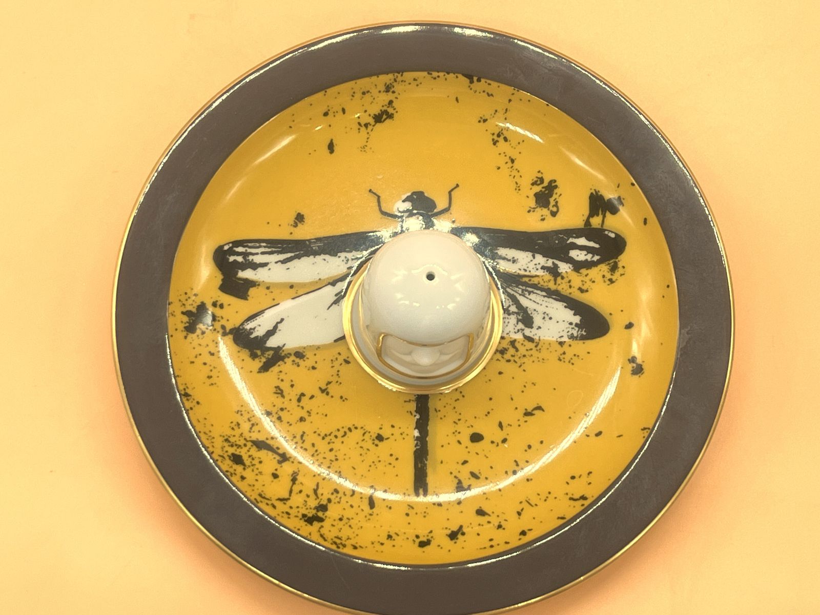 Ginori 1735 Porcelain Frate Saffron Incense Burner By Luca Nichetto. photo for sale