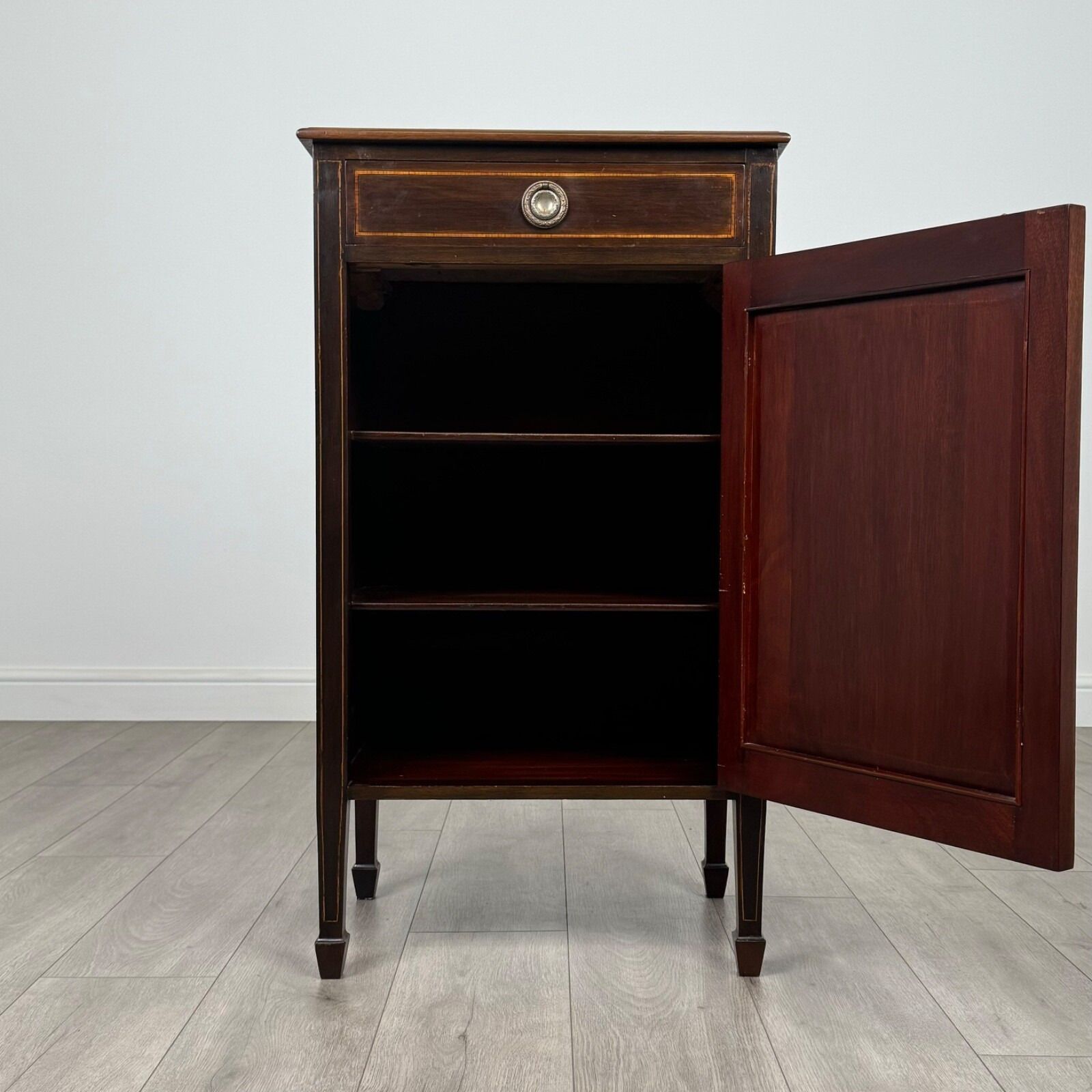 Antique 20th Century Inlaid Cabinet In Mahogany photo furniture
