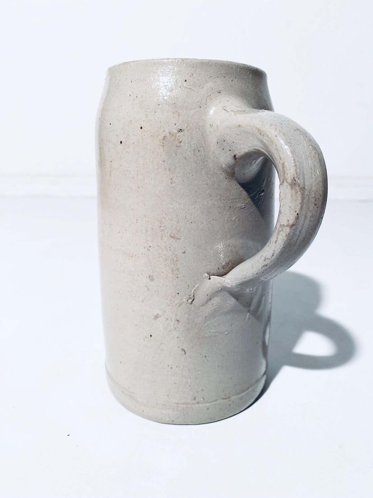 Antique German Ceramic Beer Mug U.B.G. Ulm Bavaria / Traditional 1800s Brewery Stein photo furniture