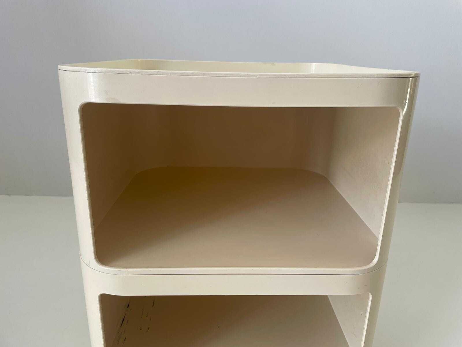 Model 4970 White Bedside Table By Anna Castelli For Kartell, 1970s, Italy photo vinterior