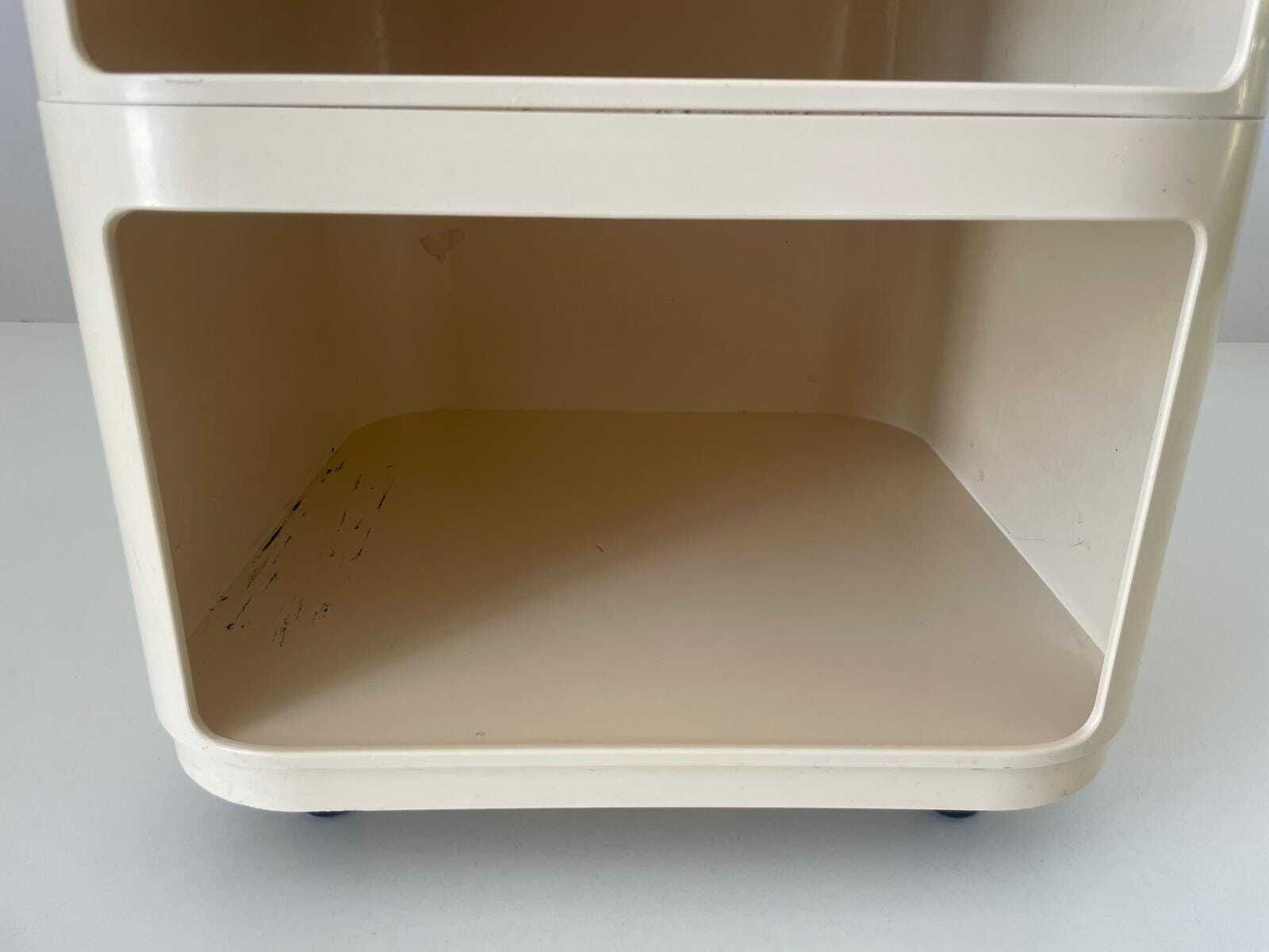 Model 4970 White Bedside Table By Anna Castelli For Kartell, 1970s, Italy photo buy
