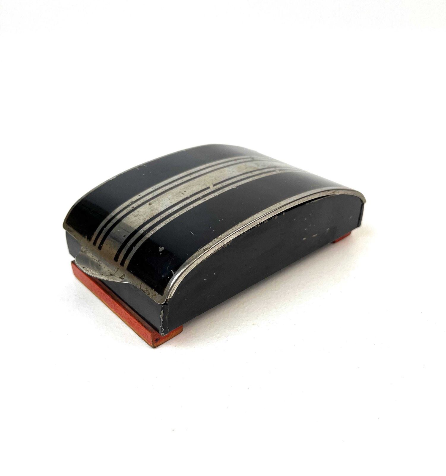 Rare Bauhaus Streamline Art Deco De Stijl Jewelry Box Suprematism Enamel Case Germany 1930 photo for sale