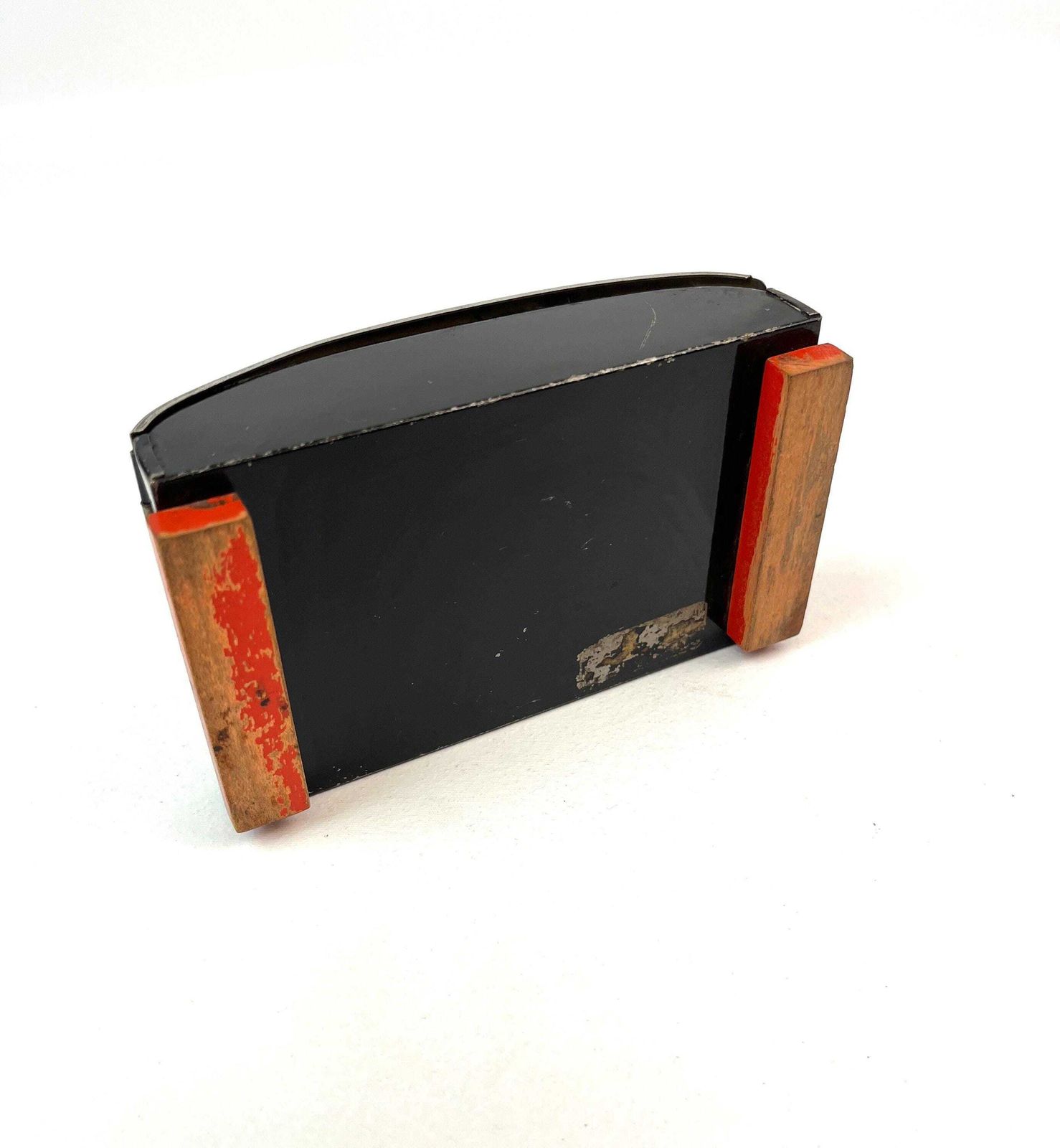 Rare Bauhaus Streamline Art Deco De Stijl Jewelry Box Suprematism Enamel Case Germany 1930 photo 325.0