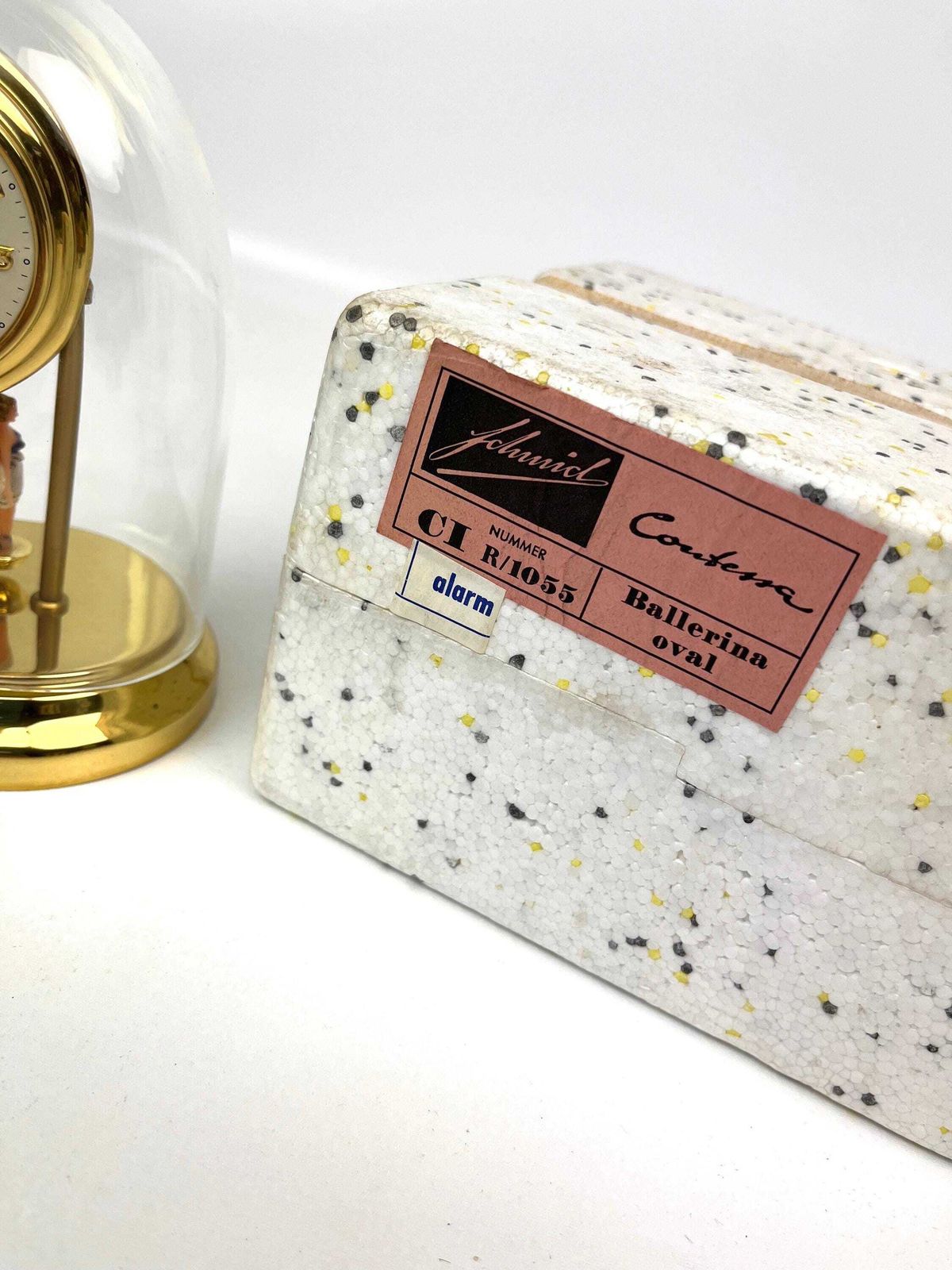 photo furniture Rare Mid Century Ballerina Pendulum Wind Up Desk Clock By Schmid Nos In Box