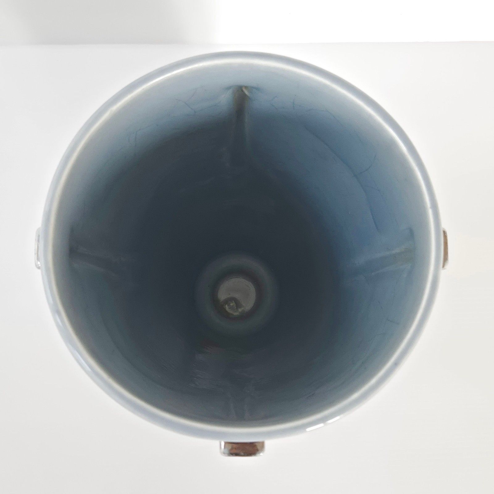 photo buy Vintage Scandinavian 1920 Ceramic Rosewood Chrome Art Deco Vase 20s Retro
