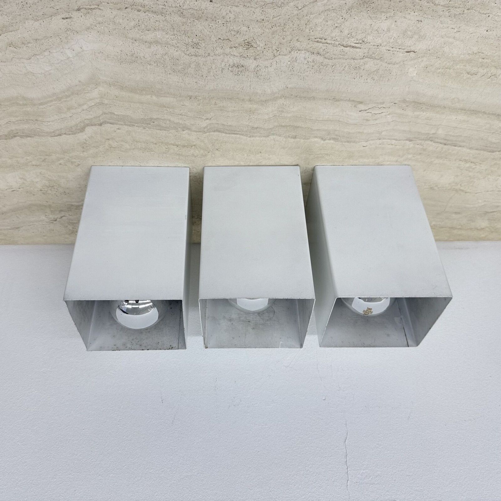 482.0 Set Of 3 Raak P300 Minimalist Design Wall Lamps / Ceiling Lamp , 1970s photo